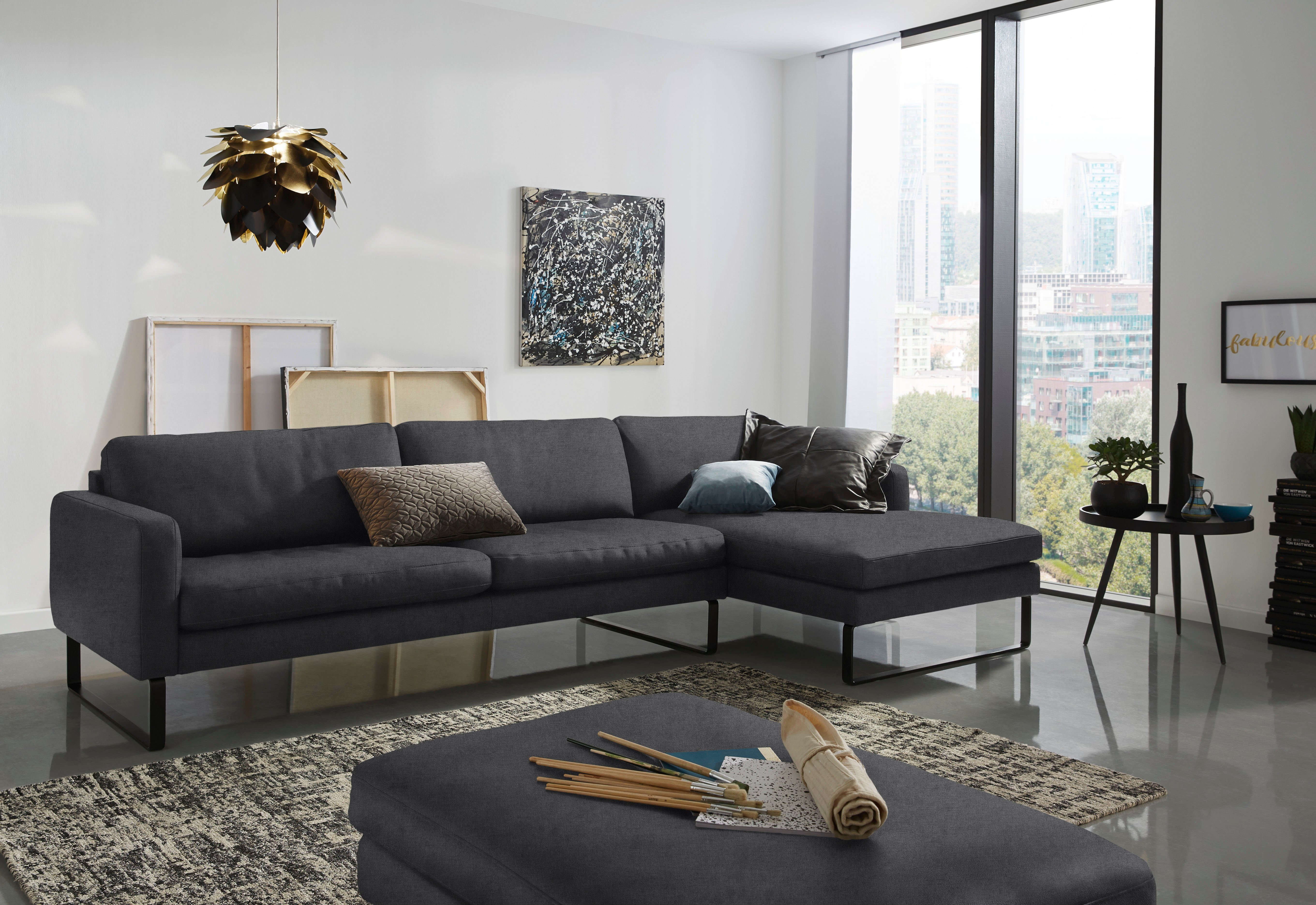 3C Candy Ecksofa Aidan modernes Sofa in aktueller Formensprache, bequem, L-Form, eleganter Stil mit hohem Sitzkomfort, auch mit Lederbezug
