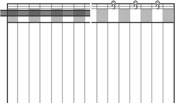 Vorhang Linessa, Neutex for you!, verdeckte Schlaufen (1 St), blickdicht, Jacquard, Schal mit verdeckten Schlaufen, Breite 137 cm, nach Maß