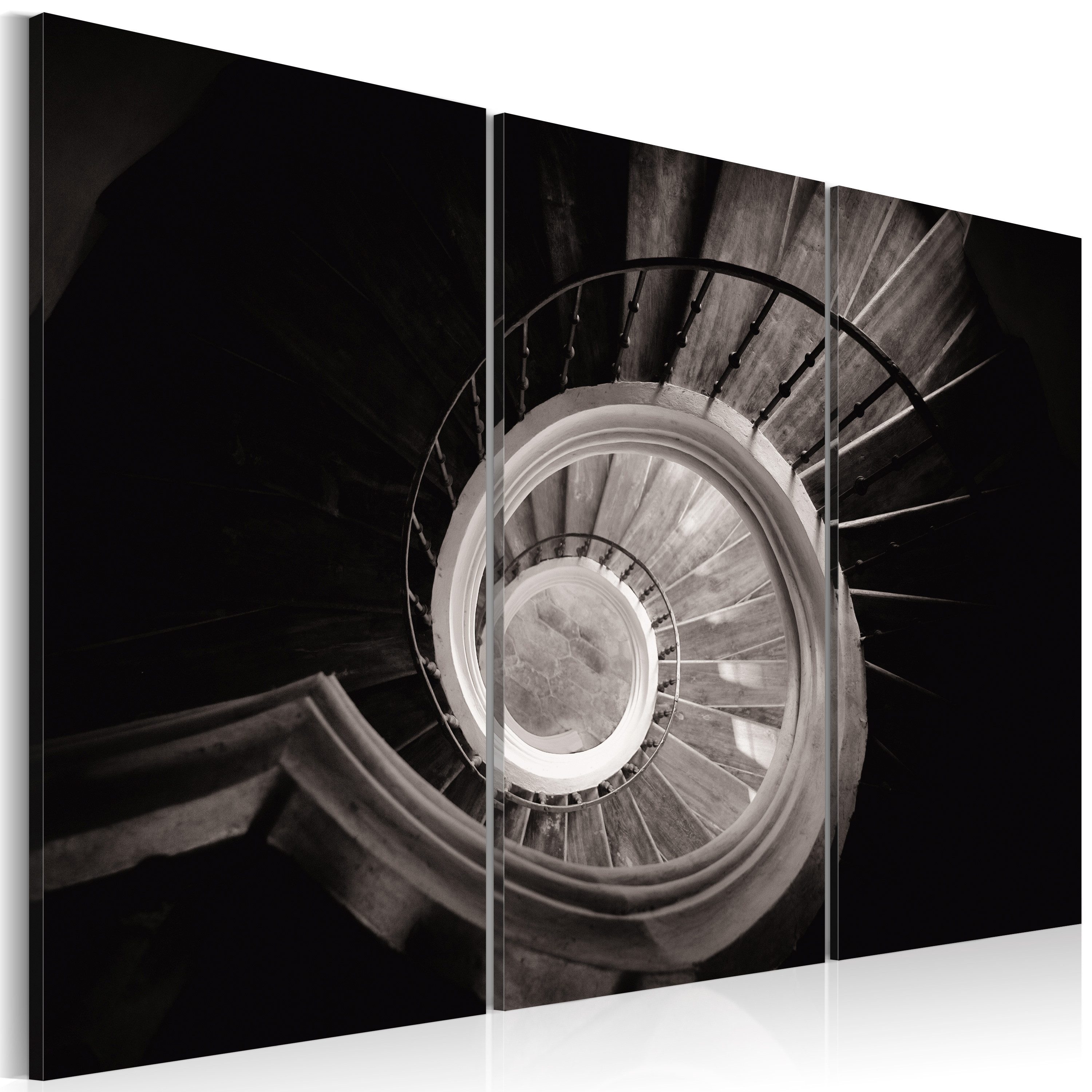 Artgeist Wandbild Mit der Wendeltreppe nach unten