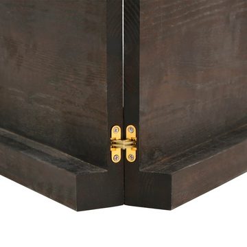 furnicato Tischplatte Dunkelbraun 140x50x(2-6)cm Massivholz Eiche