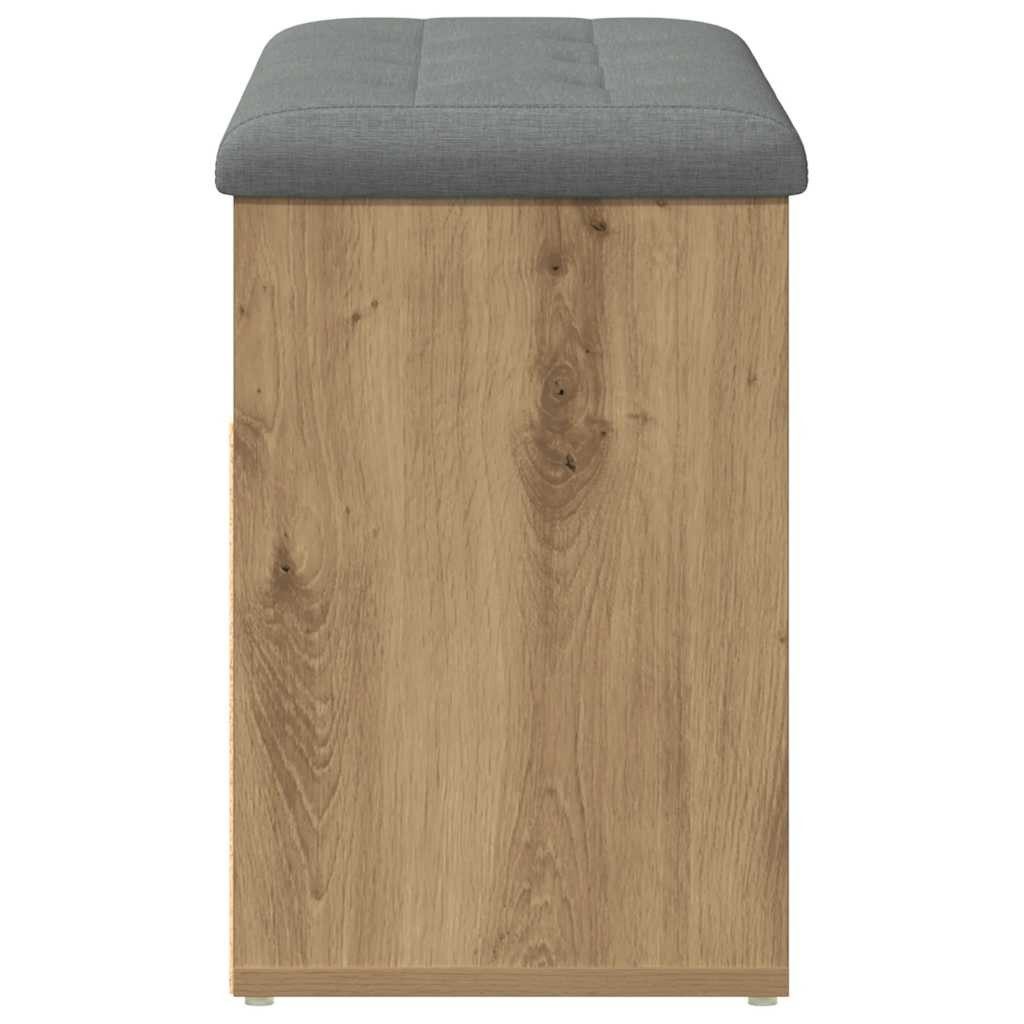 vidaXL Sitzbank Schuhbank Artisan-Eiche 82x32x45,5 cm Holzwerkstoff – Bild 5 von 5