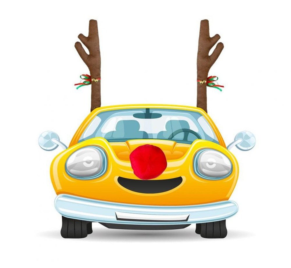 Godan Dekogeweih Weihnachten Brown Rentier Autodekoration