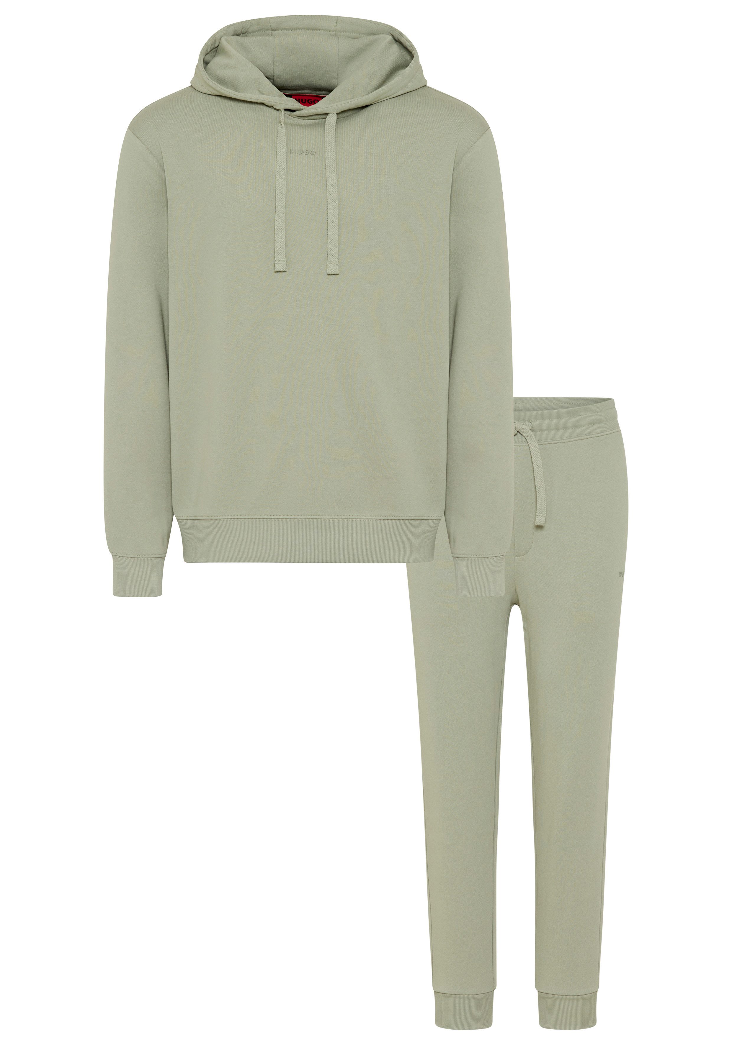 HUGO Jogginganzug DapoDayote (Set, 2-tlg), Zweiteiliger Trainingsanzug Relaxed Fit, Kapuze mit Kordelzug