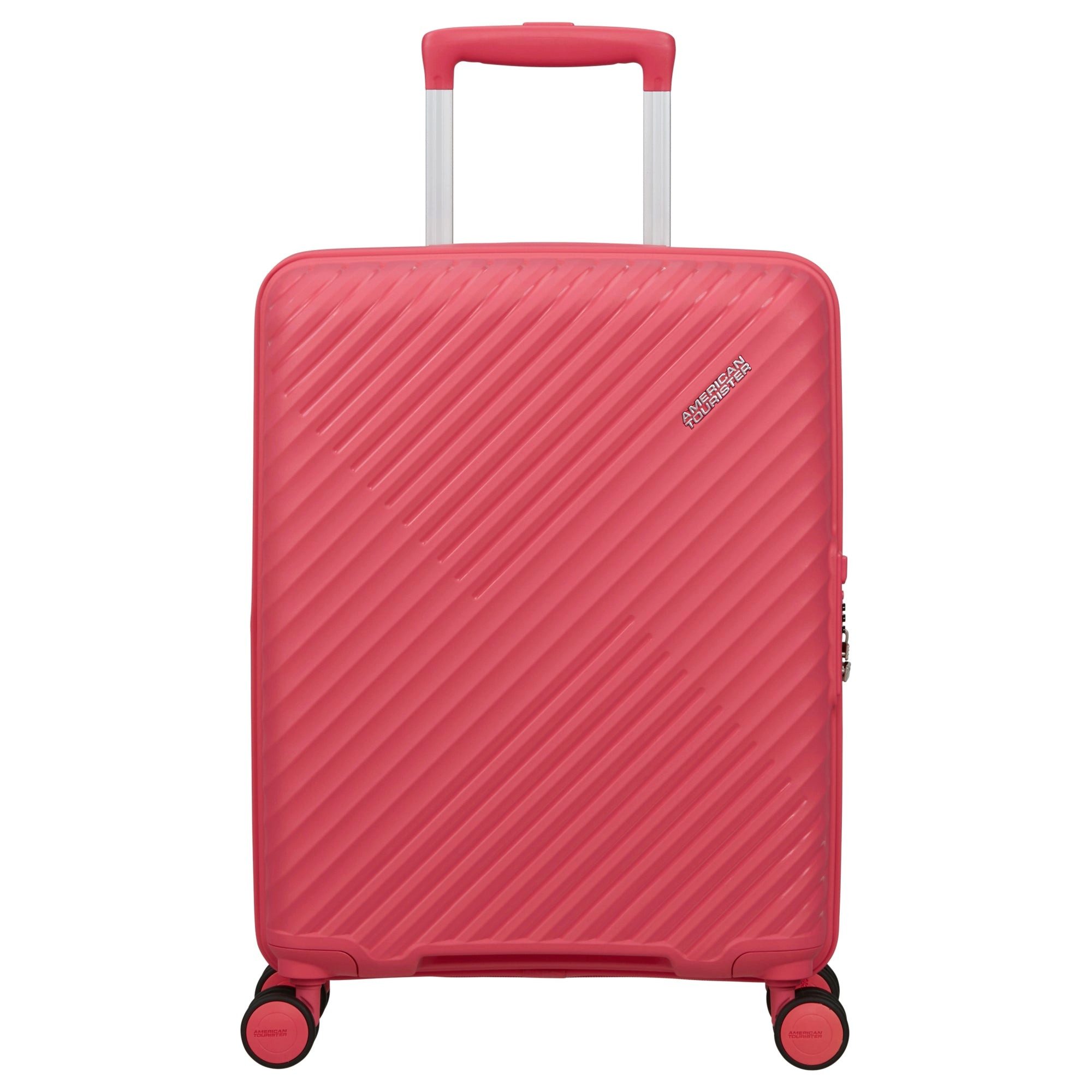 American Tourister® Koffer Diablast - 4-Rollen-Kabinentrolley 55 cm (pink glitch), 4 Rollen