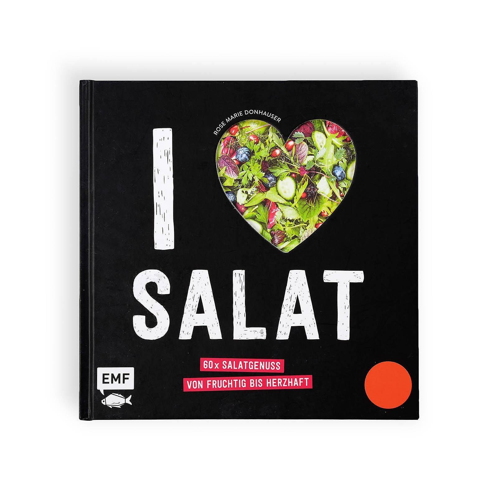Depot Dekoobjekt Rezeptbuch I Love Salat (Packung, 1 St., 1 Stück Rezeptbuch), aus Papier, L 24 Zentimeter, B 23 Zentimeter