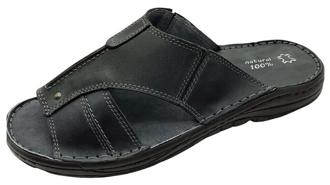 em-ka Herren Sommer Leder Сандалии Pantolette Teilweise Handarbeit Pantolette