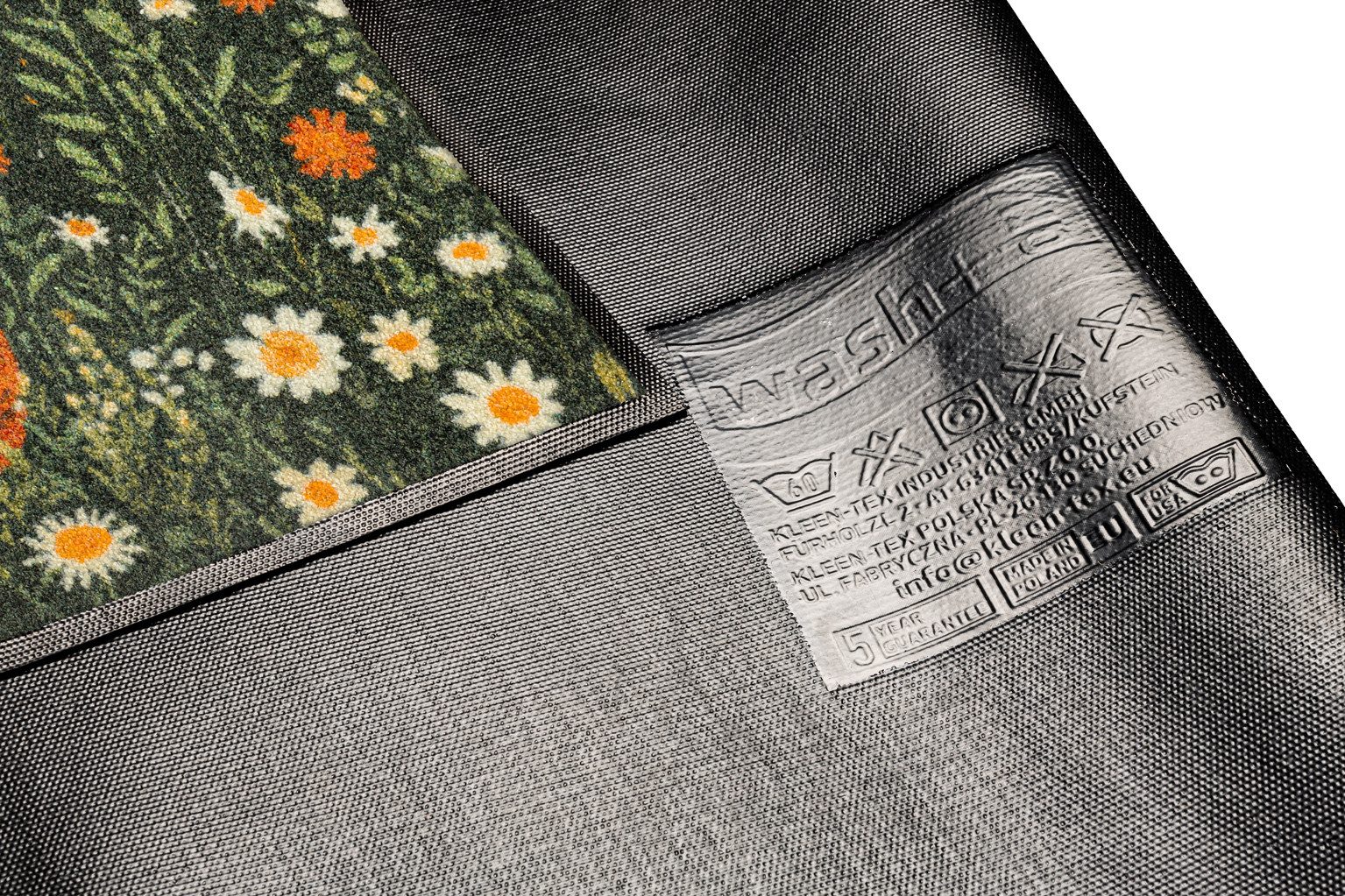 wash+dry by Kleen-Tex Fußmatte Floral Fo/y, rechteckig, Höhe: 7 mm – Bild 4 von 5