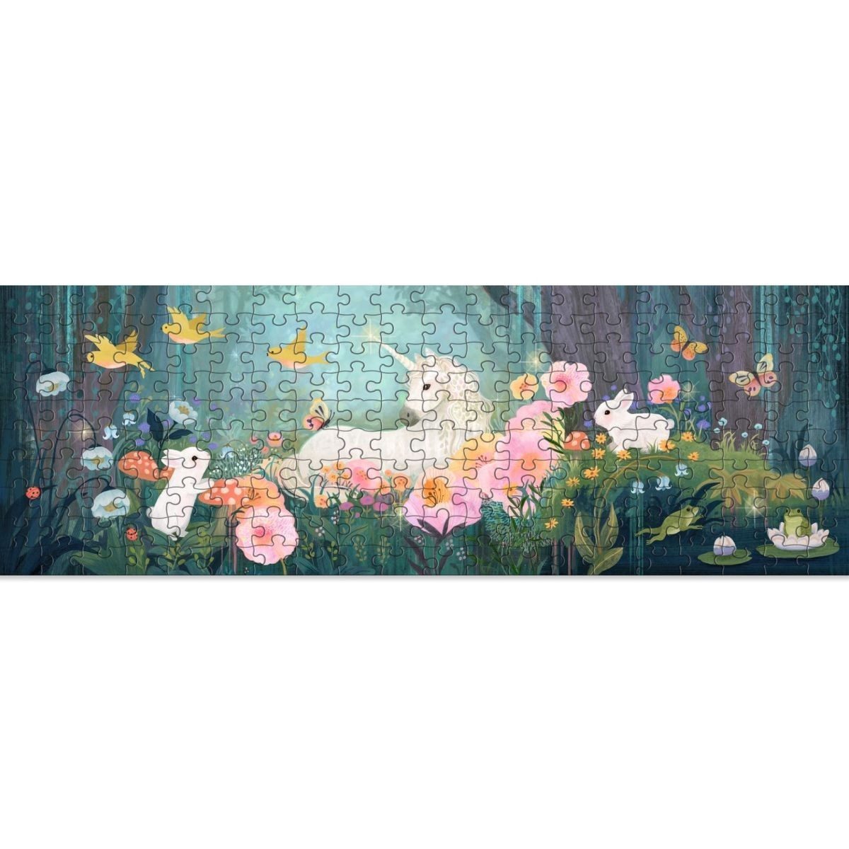 DJECO Puzzle Das Einhorn im Wald - 200 Teile Gallery Puzzle für Kinder, 200 Puzzleteile, Gallery Puzzle