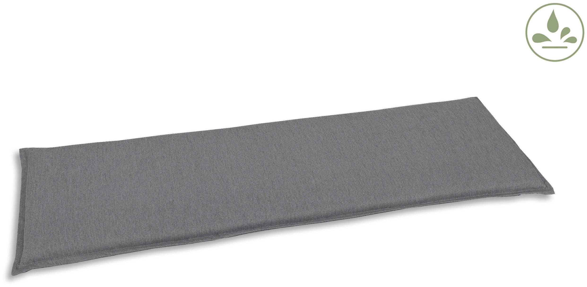 GO-DE Bankauflage, (148 cm x 6 cm x 48 cm), 3 Sitzer, wasserabweisend
