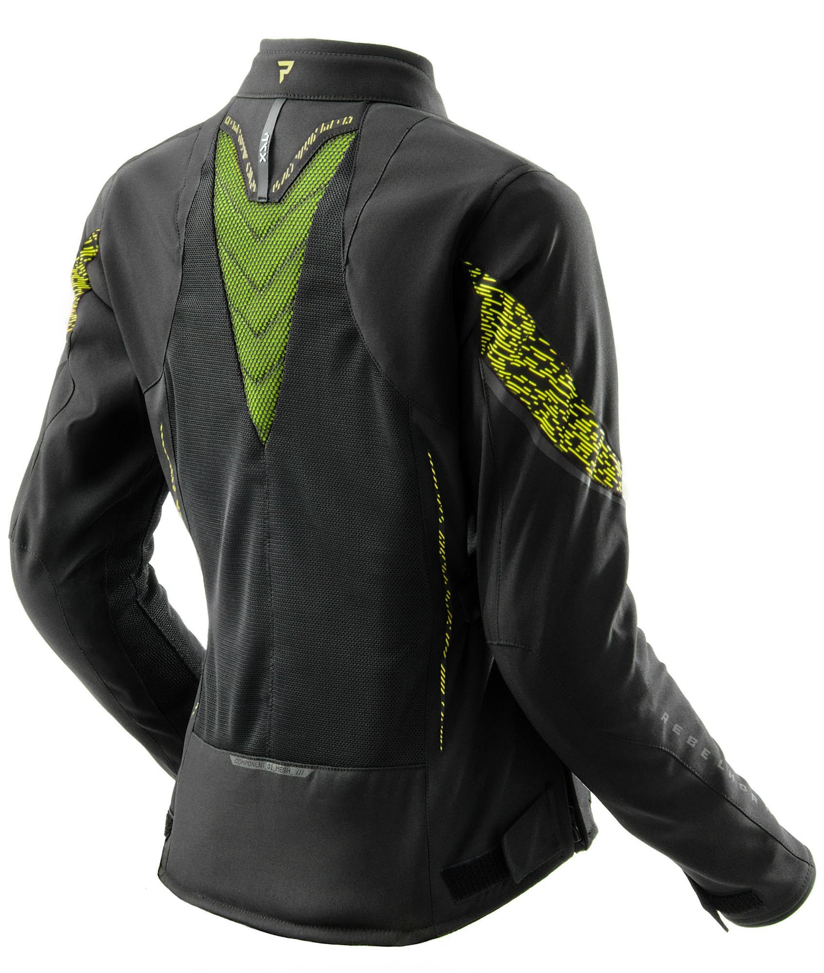 Rebelhorn Motorradjacke Jax wasserdichte Damen Motorrad Textiljacke Rückenprotektor enthalten,Verbindungsreißverschluss,Ellenbogenpro