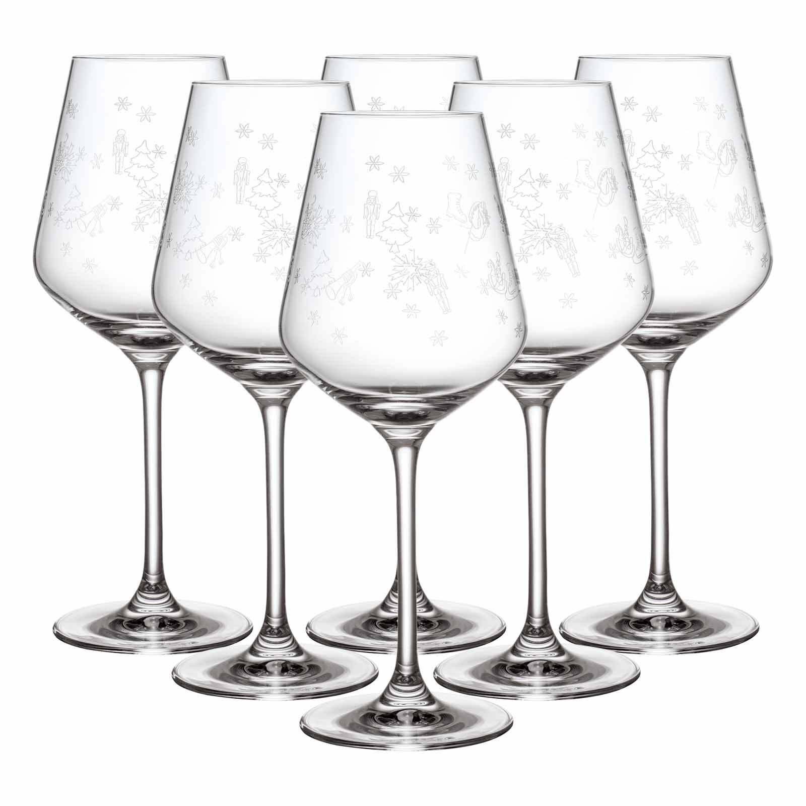 Villeroy & Boch Rotweinglas Toy's Delight Rotweingläser 470 ml 6er Set, 6-tlg., Kristallglas