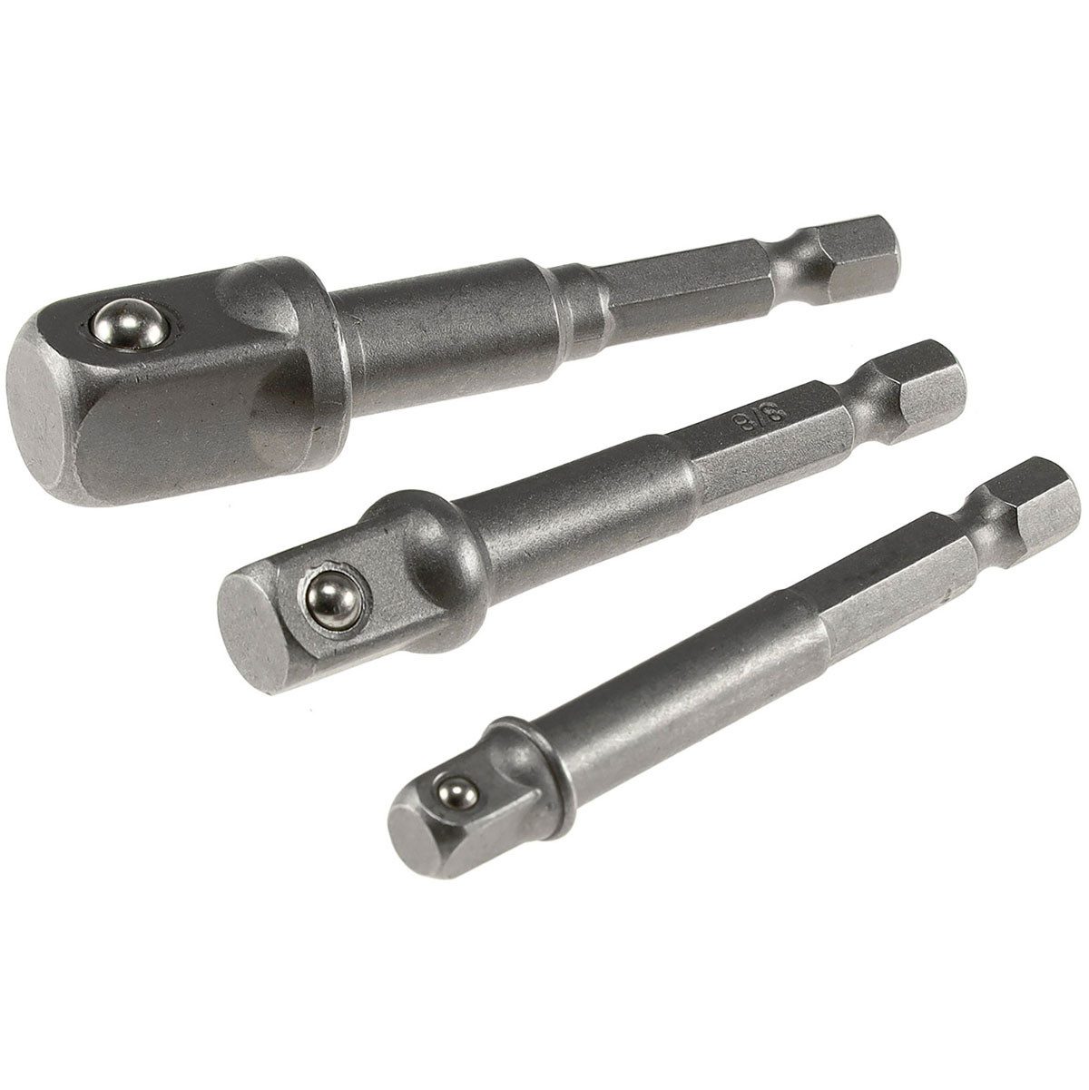 ChiliTec Stecknuss Bitaufnahme Adapterset Sechskant Nuss Bit Adapter für Stecknüsse – Bild 2 von 2
