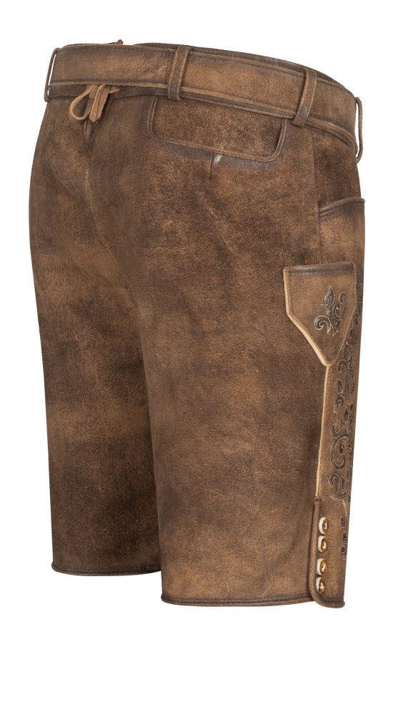 Nübler Trachtenlederhose Lederhose kurz RV Obert günstig online kaufen