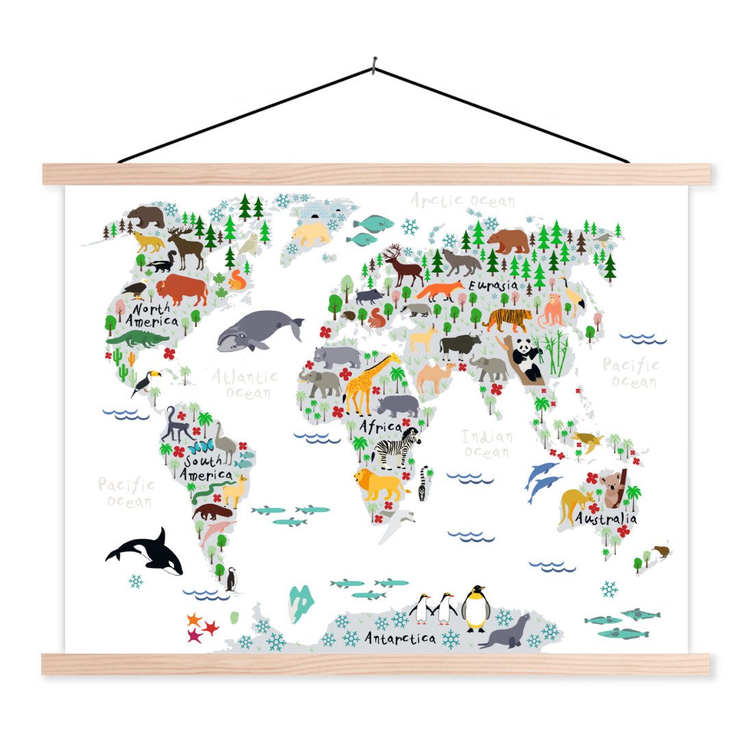 MuchoWow Poster Weltkarte - Kinder - günstig online kaufen