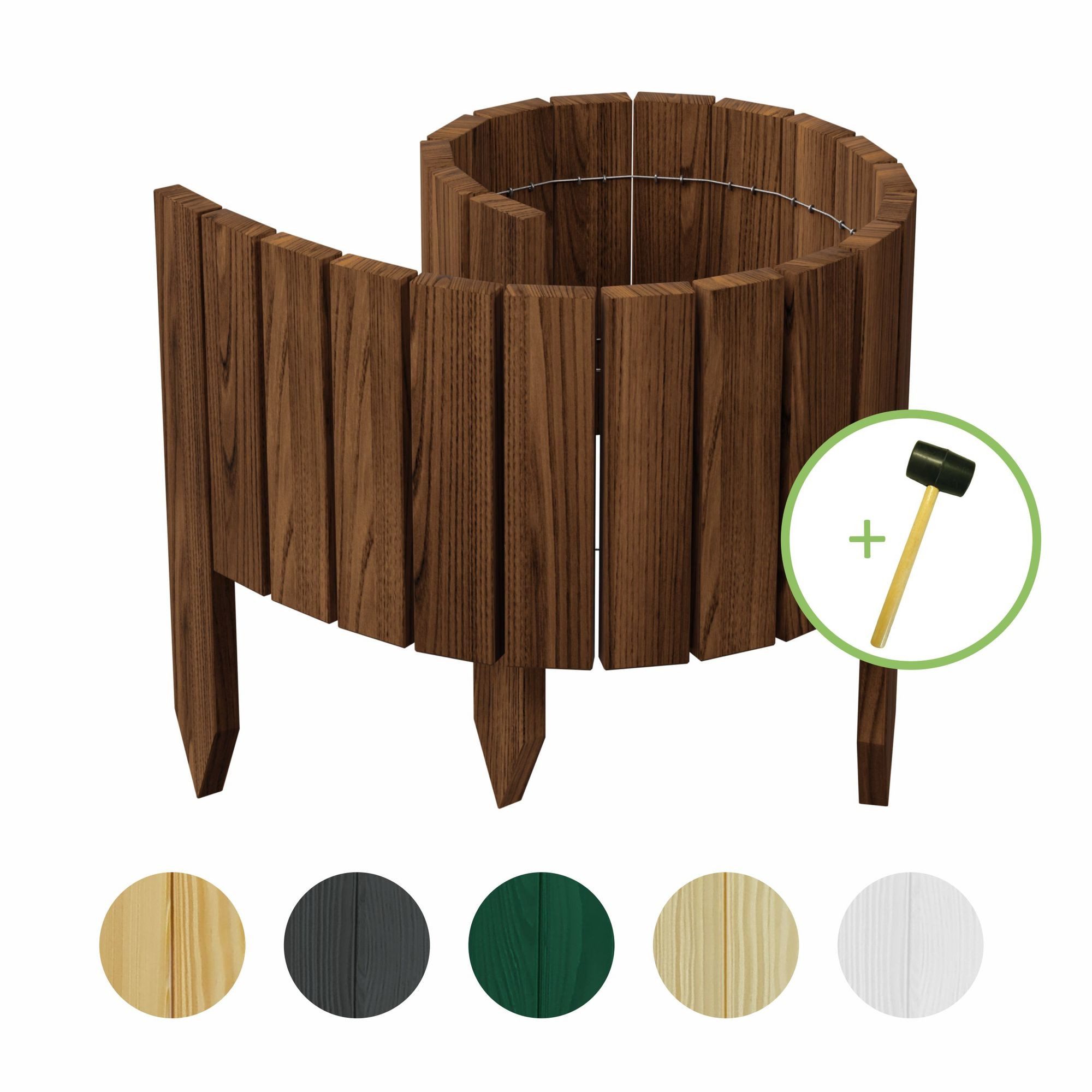 be4nature Palisade Rollborder Flexibler Holzzaun aus günstig online kaufen