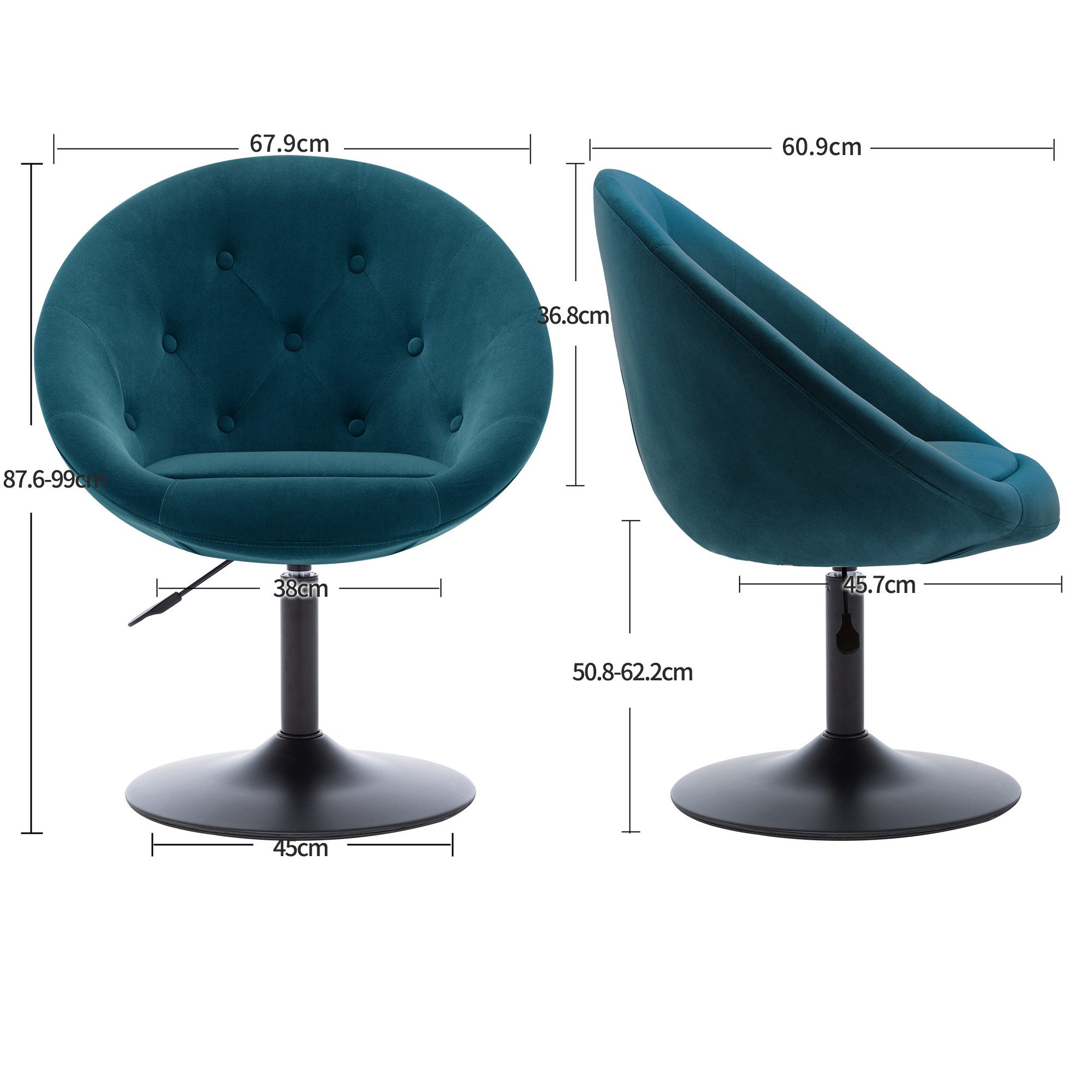 Duhome Loungesessel 509A, Cocktailsessel Clubsessel Schminktischstuhl günstig online kaufen