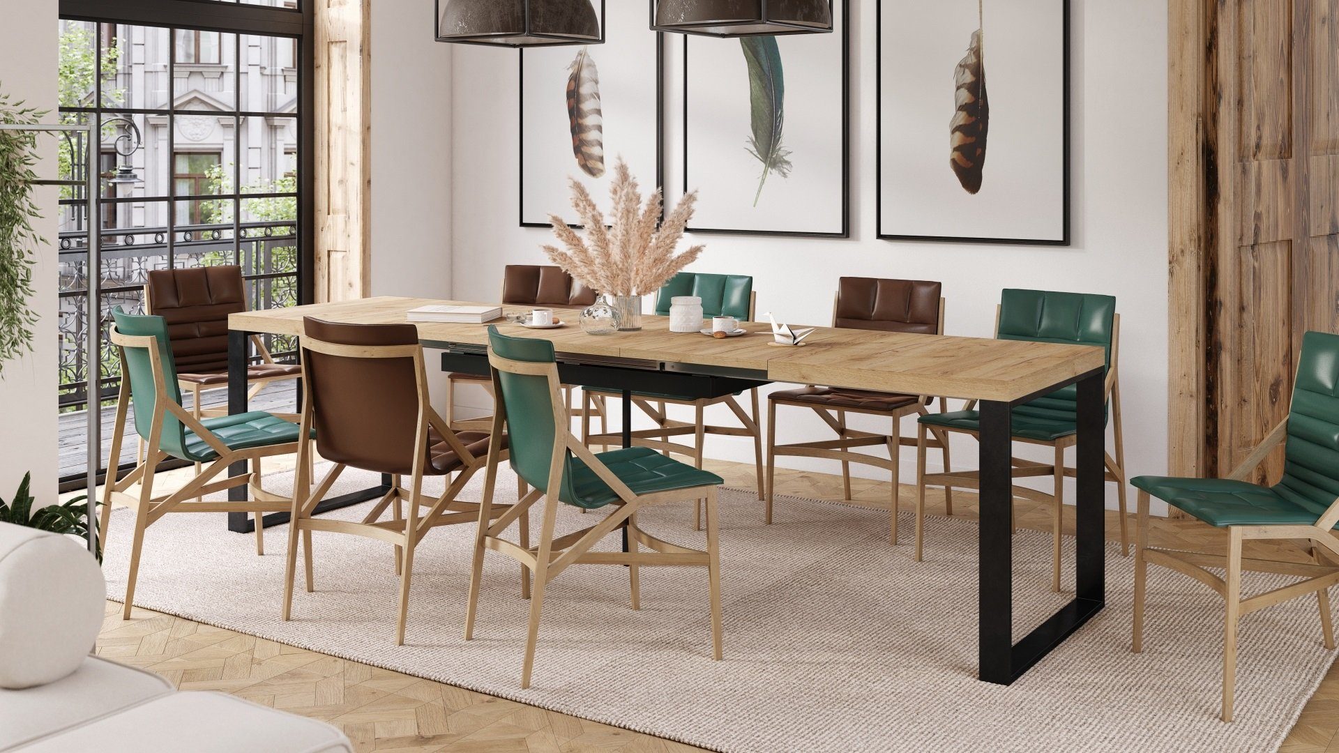 Mazzoni Esstisch Design Esstisch Avari Tisch ausziehbar 120 bis 270 cm | Esstische