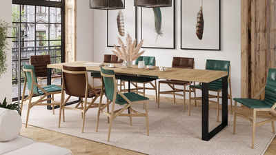 Mazzoni Esstisch Design Esstisch Avari Tisch ausziehbar 120 bis 270 cm