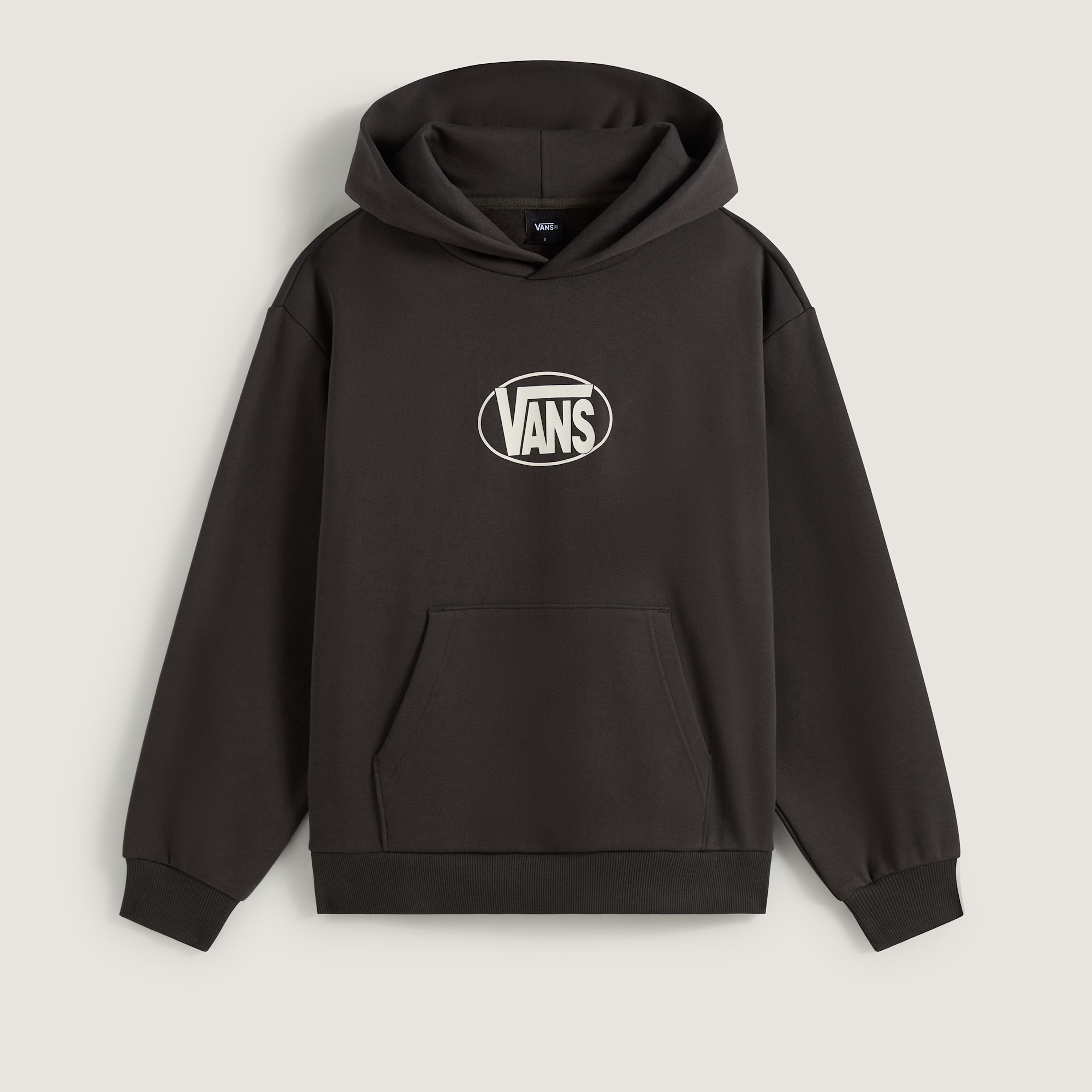 Vans Kapuzensweatshirt OVAL LOGO RELAXED PULLOVER mit Kapuze, aus Baumwolle, Langarm, in normaler Länge