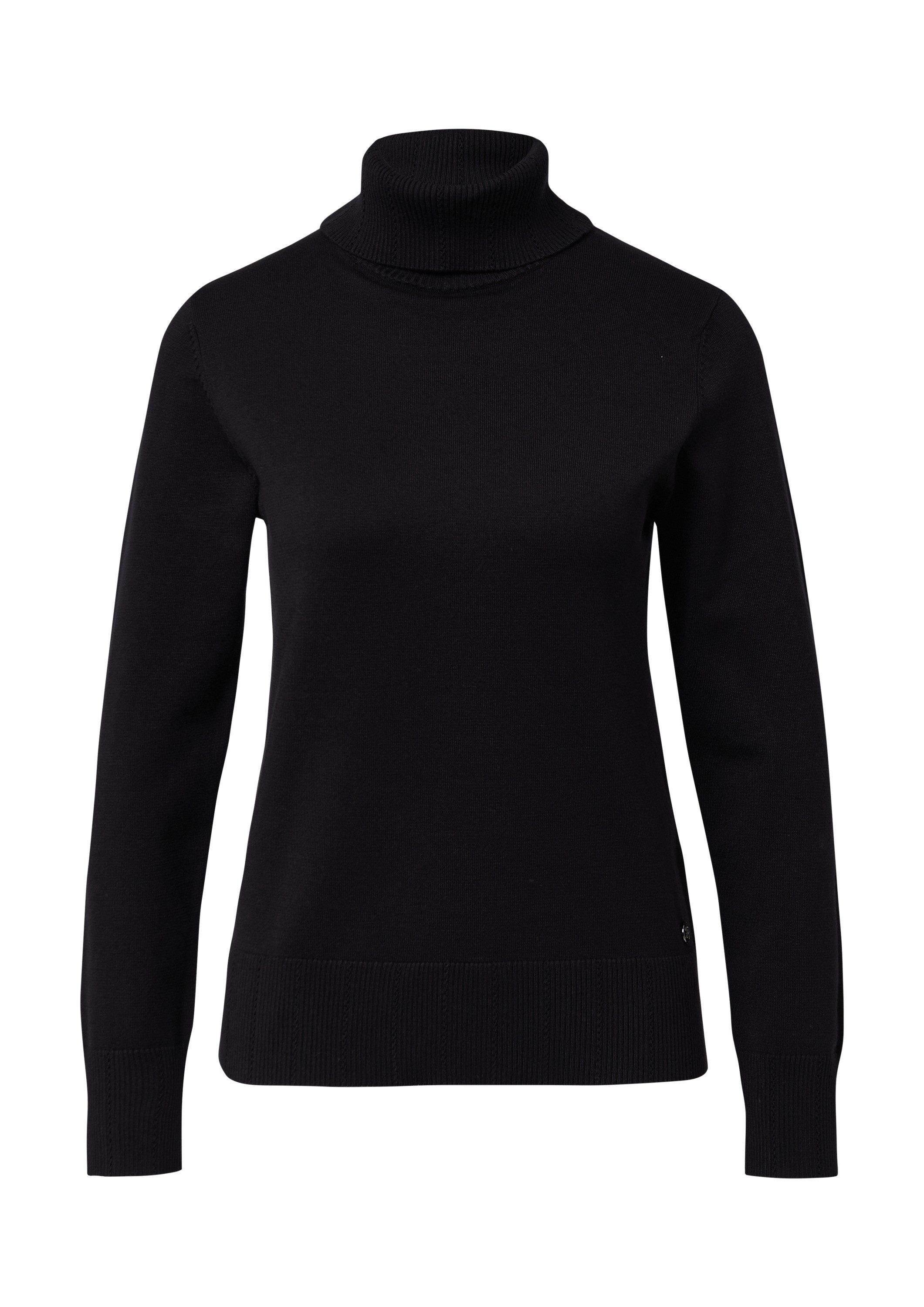 s.Oliver Longpullover Strickpullover Slim-Fit-Pullover mit Ajour-Details günstig online kaufen