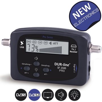 DUR-line NEU - DUR-line® SF 2500 Pro - Satfinder - Besseres Display, Neue Elekt SAT-Kabel