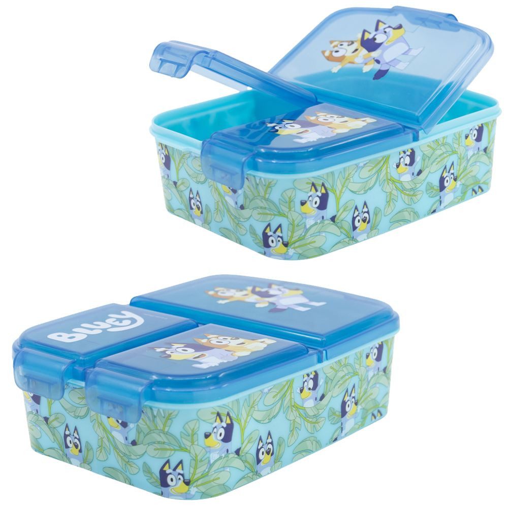 Bluey Lunchbox Brotdose 3 getrennte Fächer Bluey Lunch to Go Vesper Dose