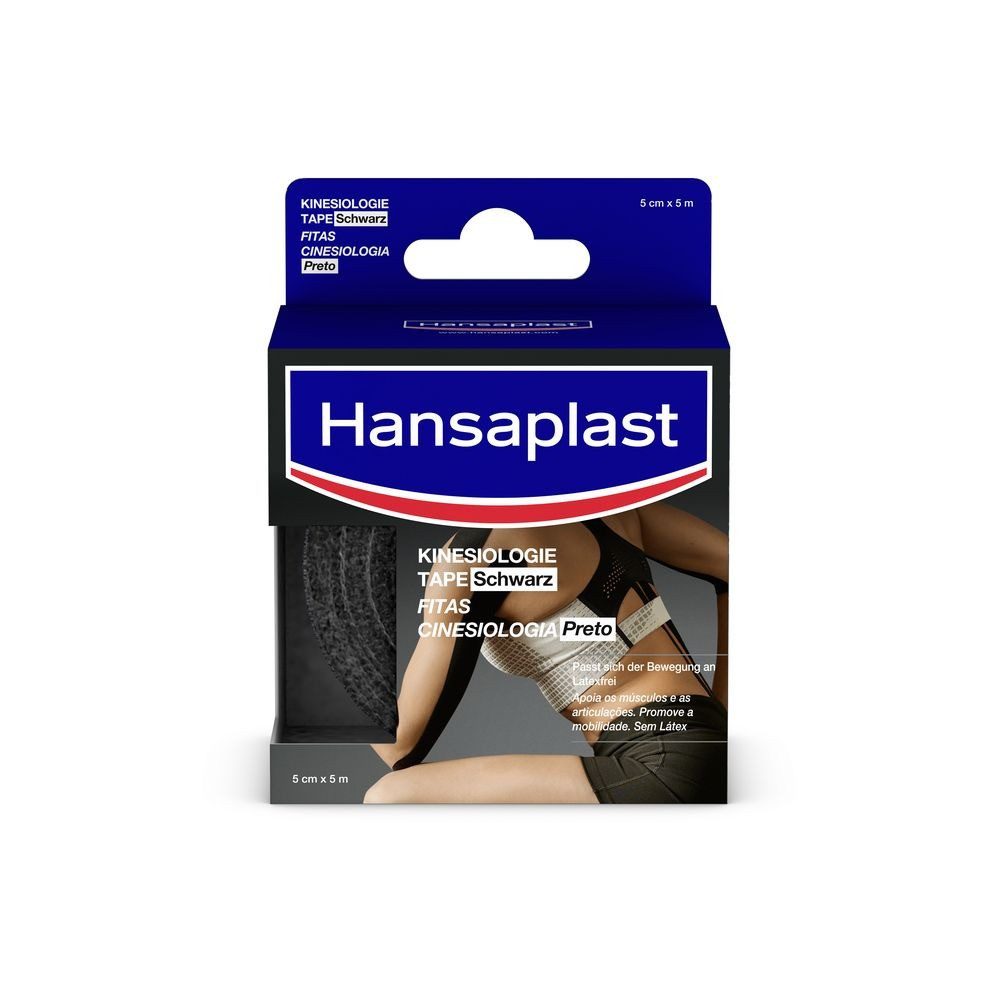 Hansaplast Bandage Hansaplast Tape KINESIOLOGIE 48394 schwarz 5,0 cm x 5,0 m