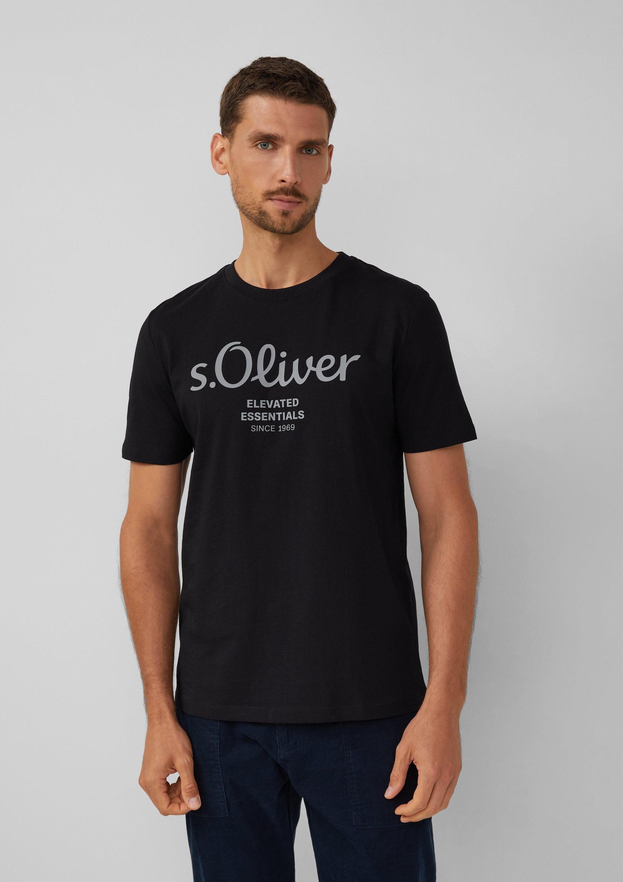 s.Oliver Kurzarmshirt T-Shirt 2er-Pack Jersey-T-Shirt mit Kurzarm und Rundhalsausschnitt