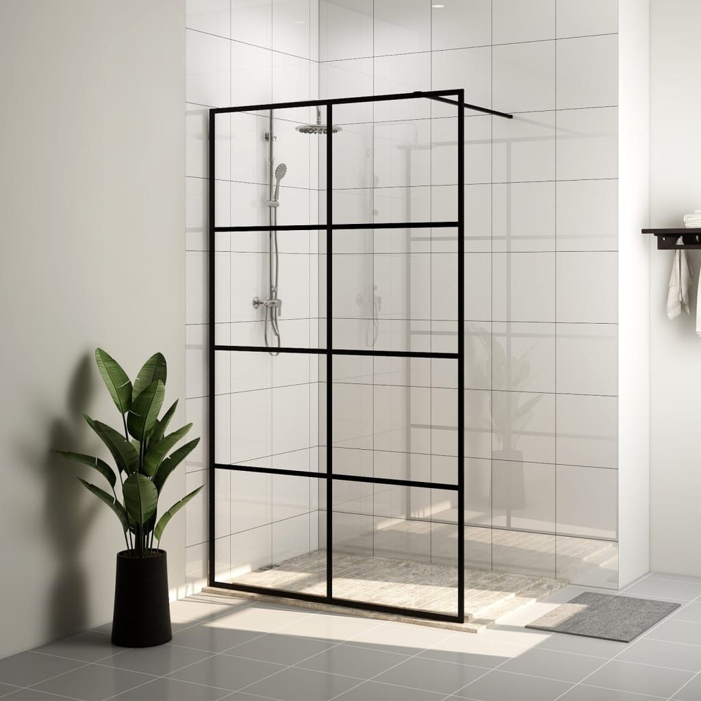 vidaXL Duschwand Walk In Duschwand für Begehbare Dusche mit Klarem ESG-Glas 140x195 cm
