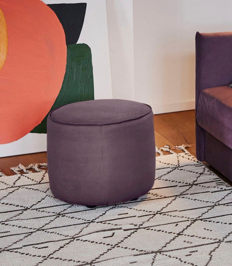 TOM TAILOR HOME Pouf cm 50 CHIC, DROP Kedernaht, mit ø