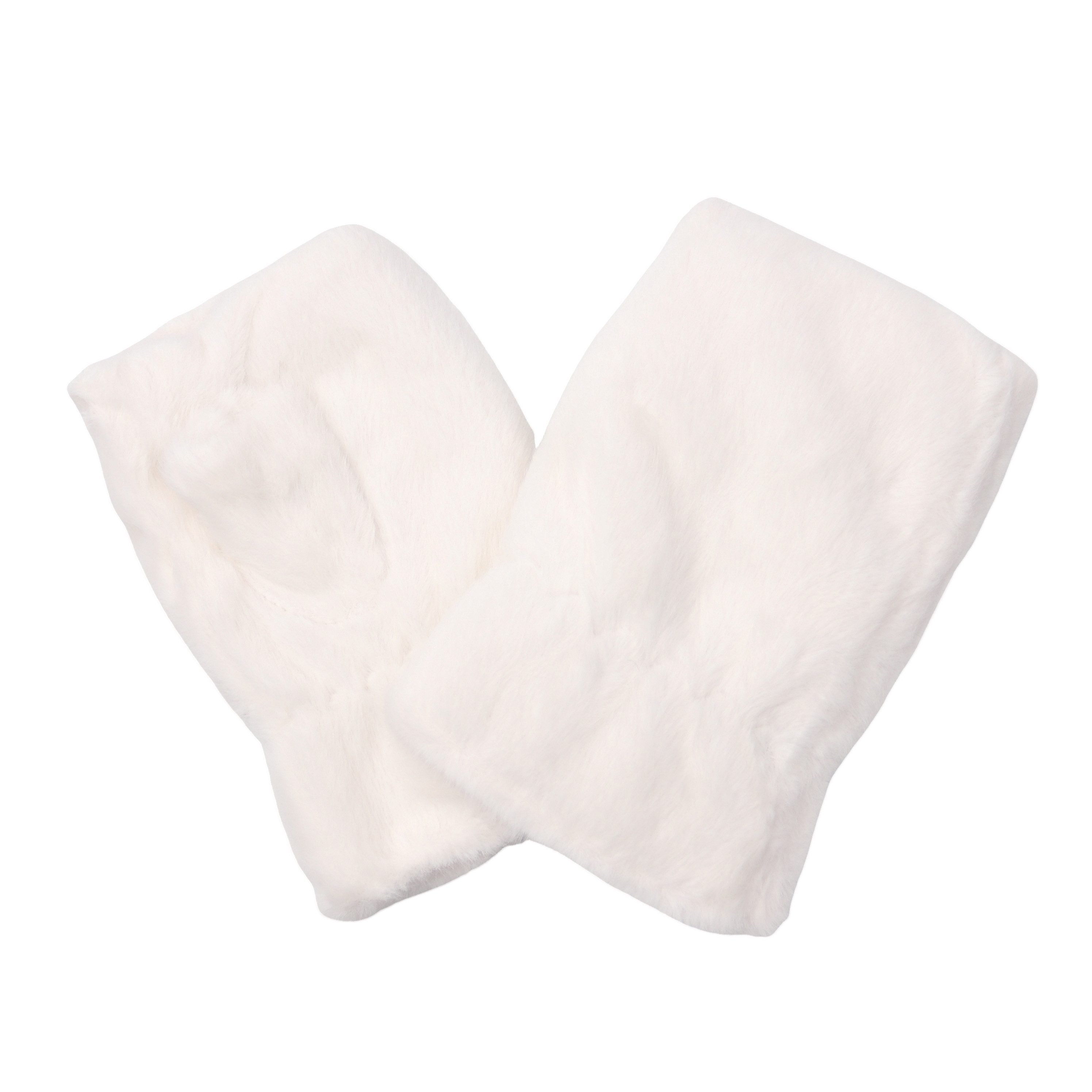 MIRROSI Thermohandschuhe Damen Fingerlosen Handschuhe aus Kunstfell, Unifarbe (Einheitsgröße für Erwachsene) Kuschelig Warm, viele tolle Farben auswählbar