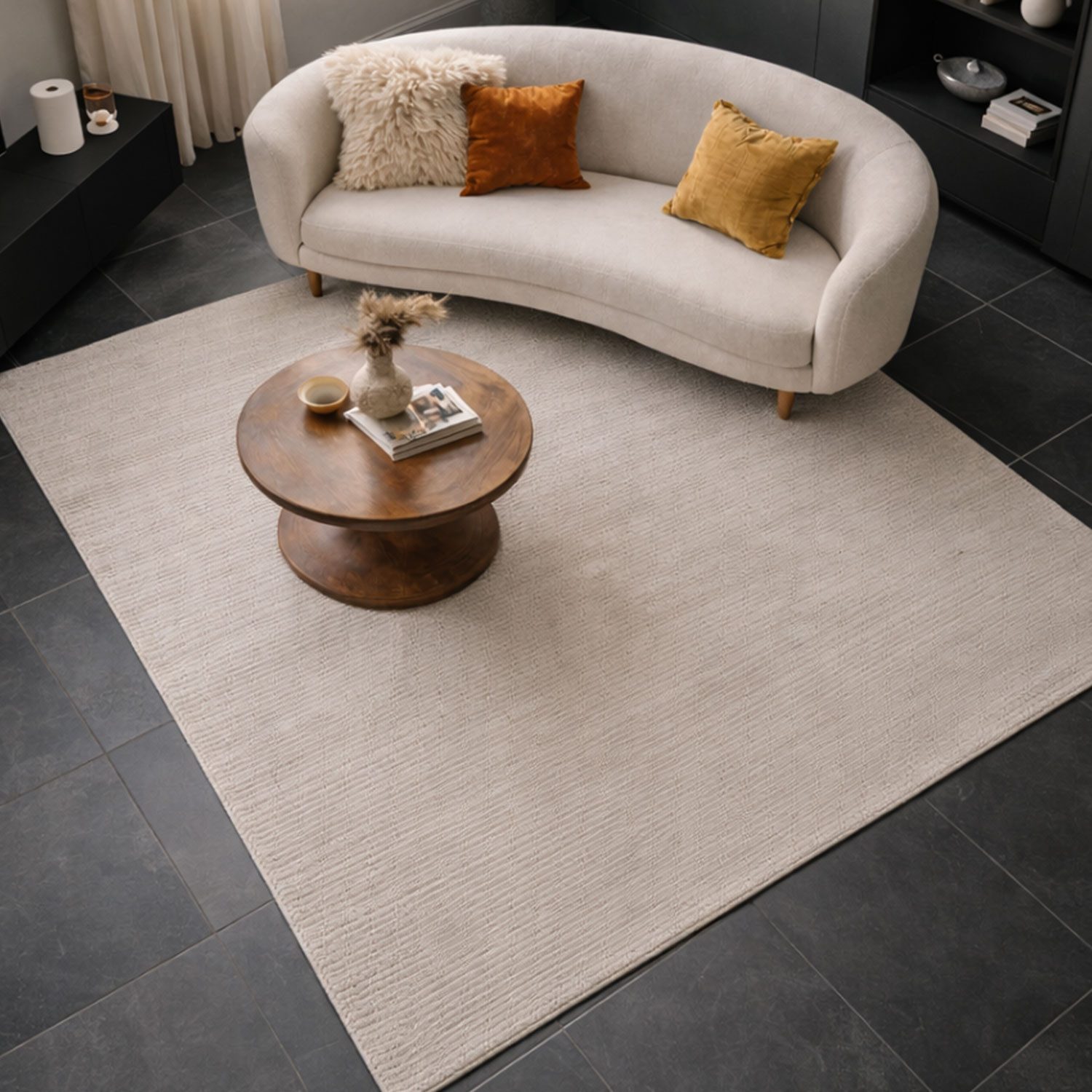 Carpetilla Teppich Kurzflor Teppich Modern– Wohnzimmerteppich pflegeleicht günstig online kaufen