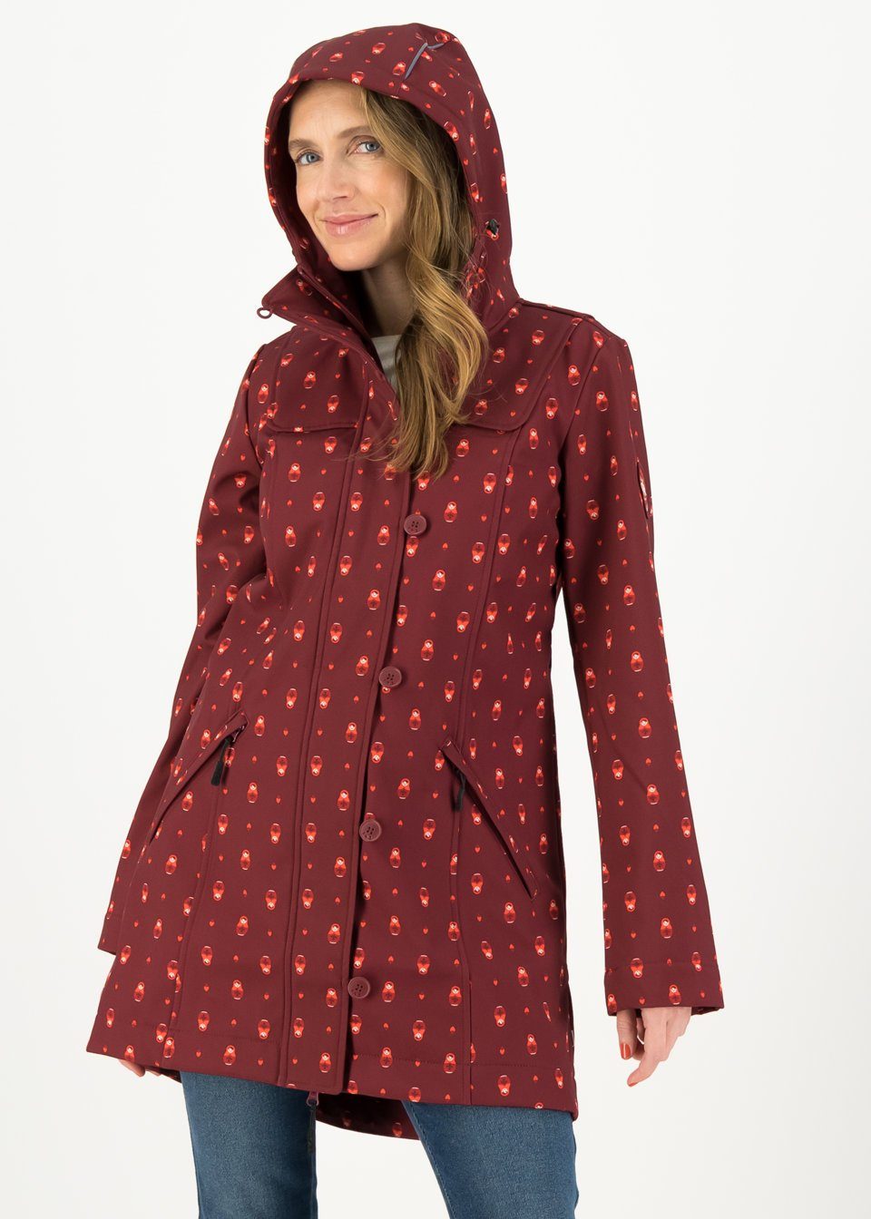 Blutsgeschwister Softshelljacke Blutsgeschwister Wild Weather Long Anorak D günstig online kaufen