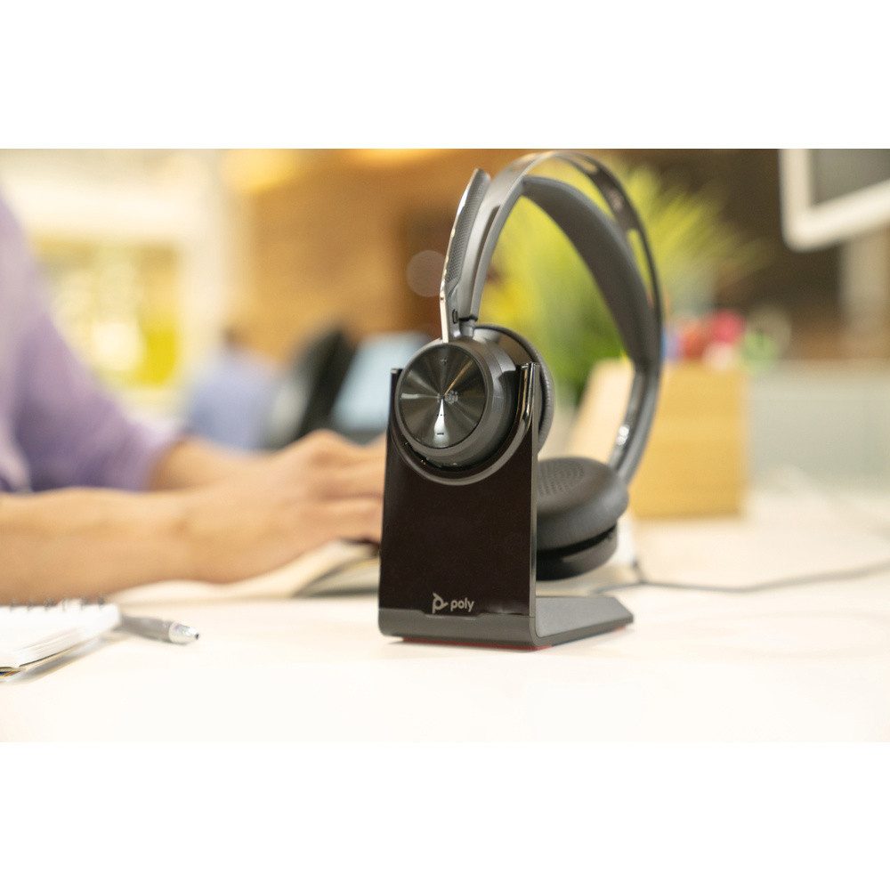 HP Poly Voyager Focus 2 On Ear Headset Bluetooth® Stereo Schwarz Nois Kopfhörer