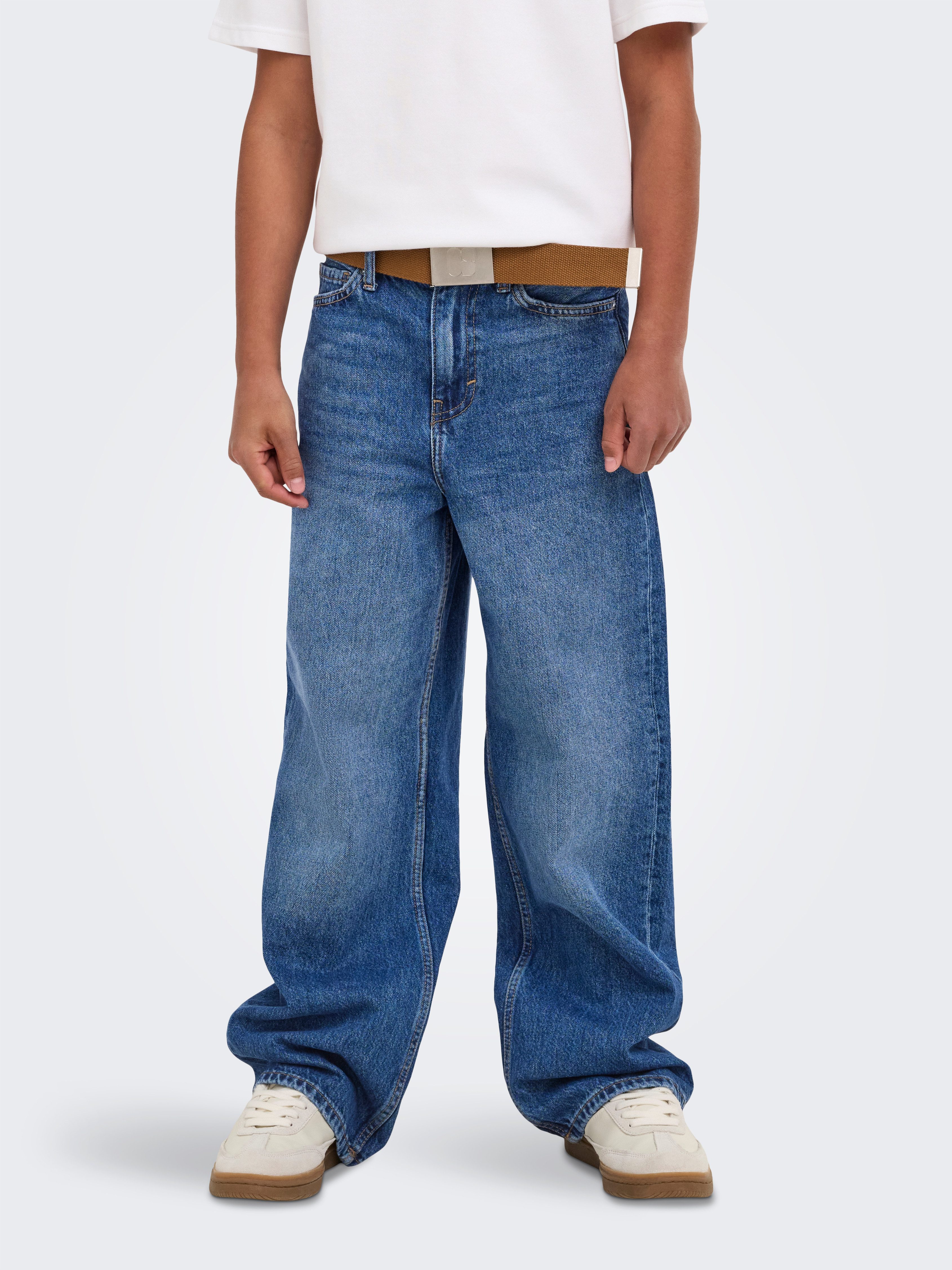 ONLY & SONS junior Weite Jeans OSJREMI WIDE DB 8782 AZG DNM NOOS Baumwolle, wide fit