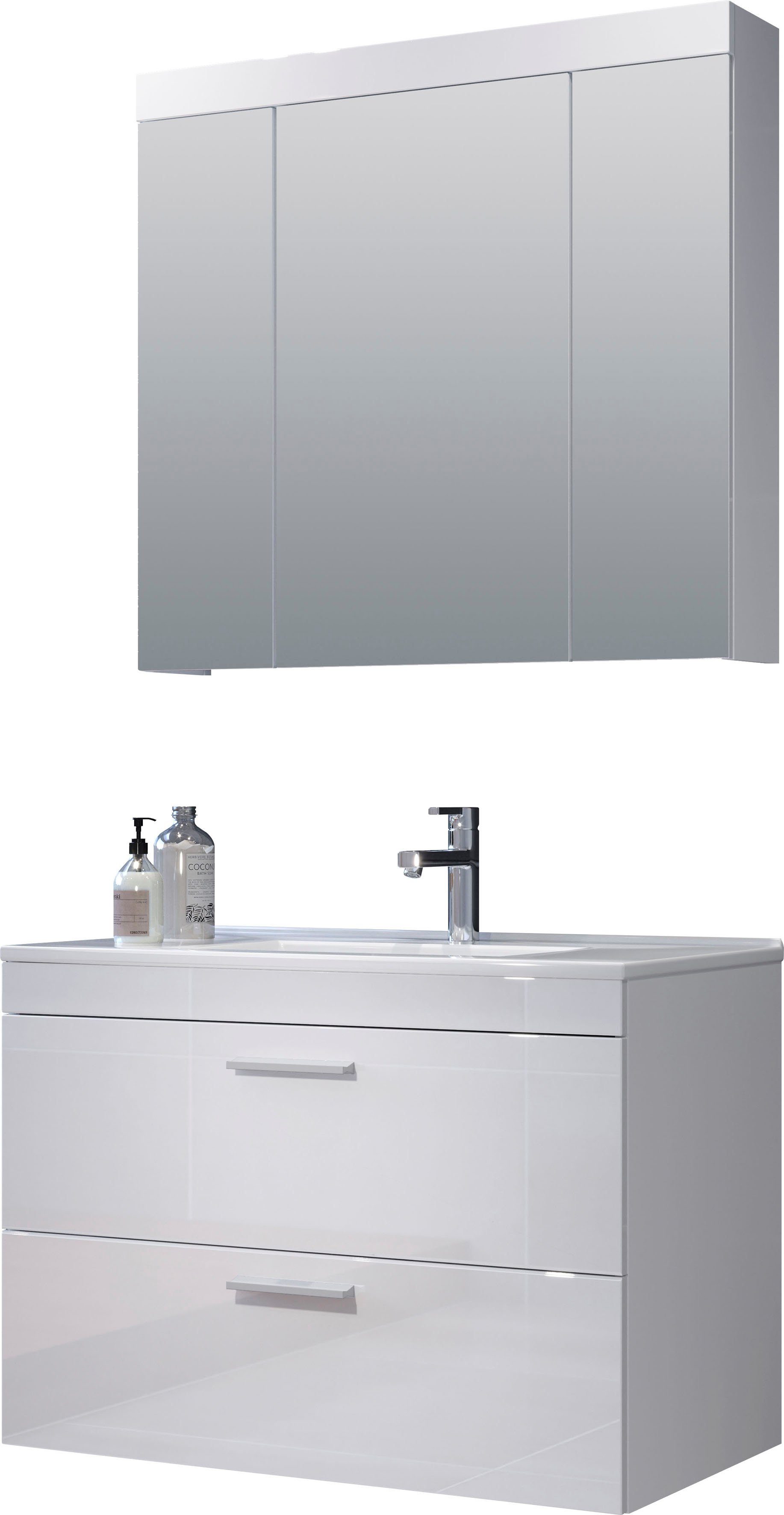 welltime Badmöbel-Set Dormoletto, (2-St), Badmöbel-Set, Badezimmer-Set günstig online kaufen