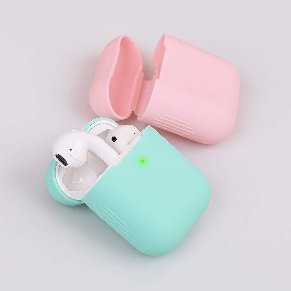 GD IMPORT Kopfhörer-Schutzhülle HomEdge AirPods Hülle, 4 Packungen, Kompatibel mit Apple AirPods 2 & 1