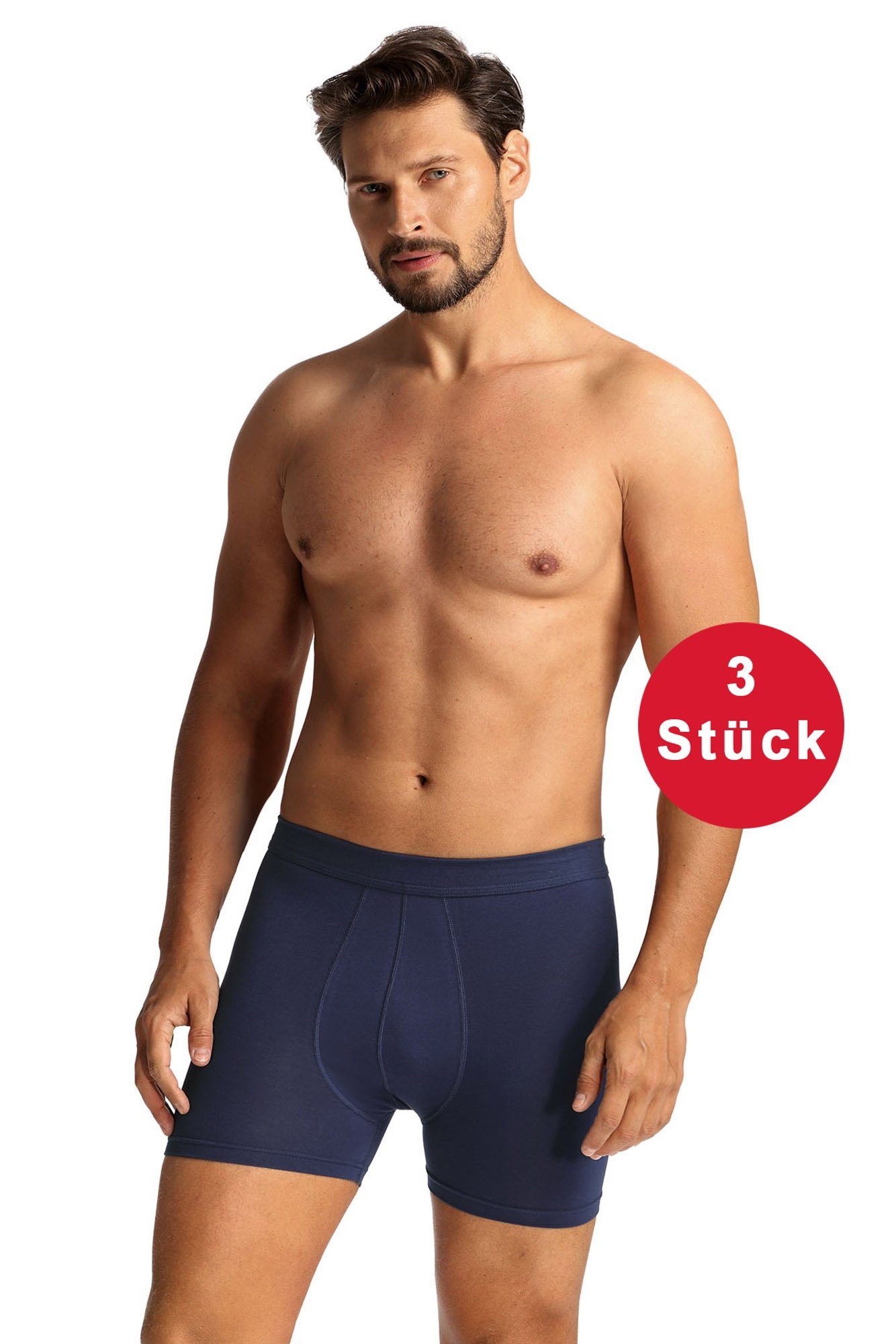 Comte Boxershorts (Set, 3-St., 3er-Pack) Herren Unterhosen Shorts 3er-Pack günstig online kaufen