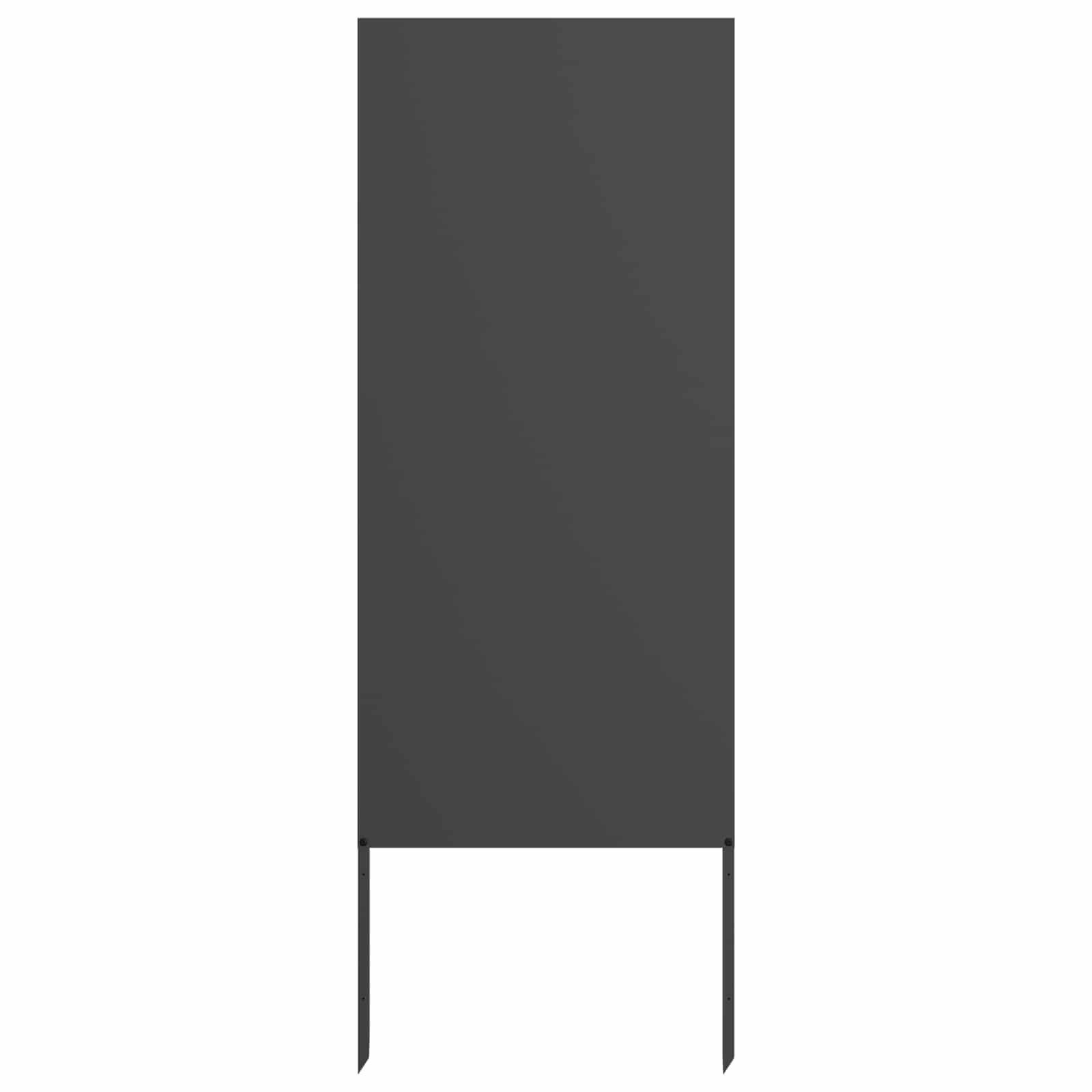 vidaXL Wandbild Garten Sichtschutz-Leinwand Schwarz 50 x 140 cm, (1 St)