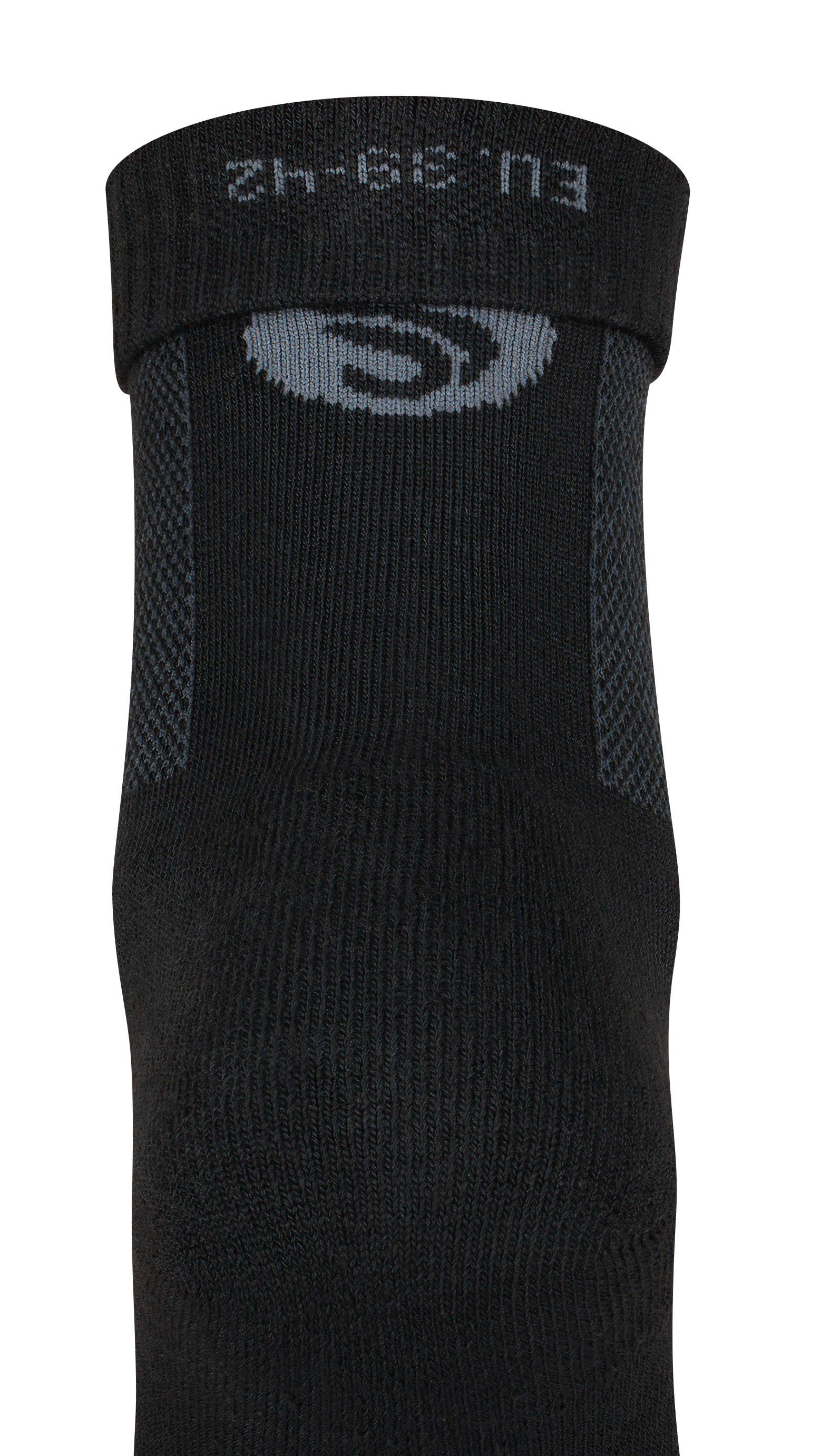 1 Unisex Paar oder Trekking (1-Paar) Socken, Stark Schwarz Outdoor Soul® Merino Funktionssocken 3