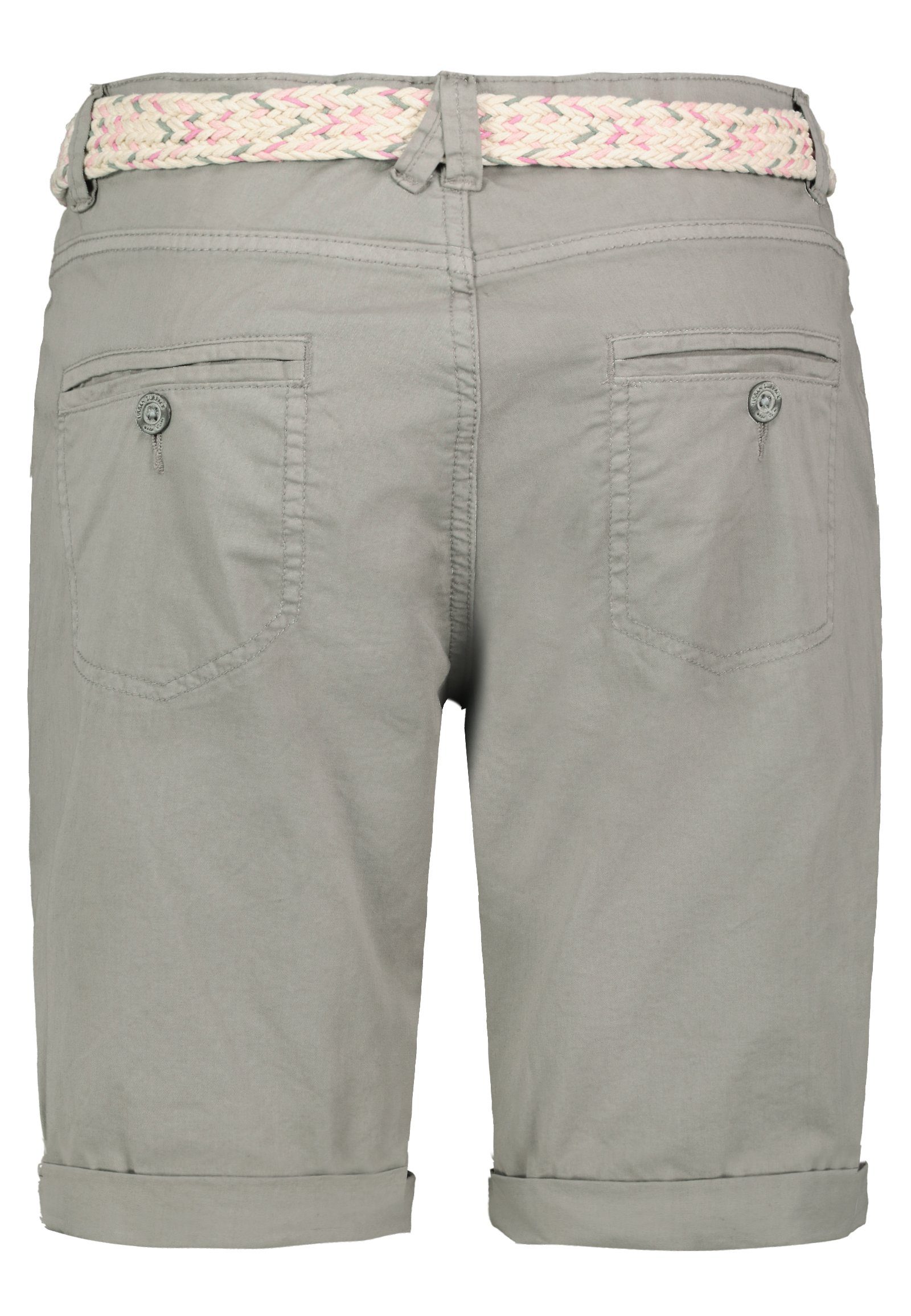 Urban Surface Bermudas Damen Short Bermuda kurze Hose Sommer Chino Stoff knielang mit Gürtel