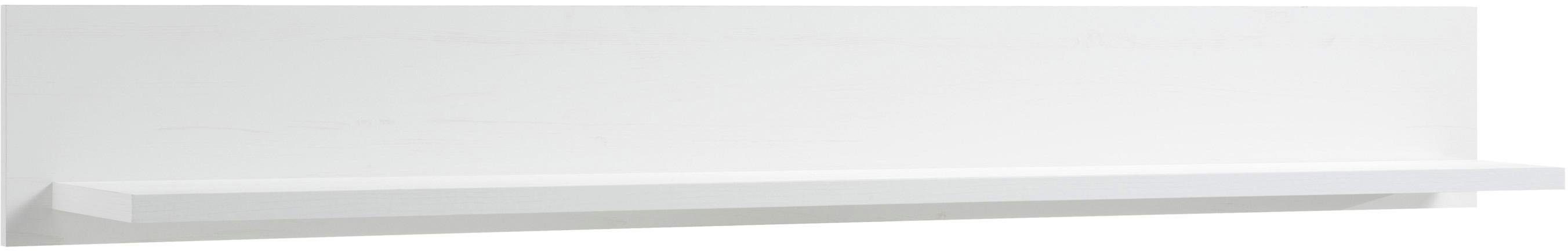 Home affaire Wandboard Cremona, modernes Wandregal, Wandhalter mit Ablagefach, 146 cm breit, vielseitig einsetzbares Hängeregal, in Pinie Weiß mit Wotan Eiche