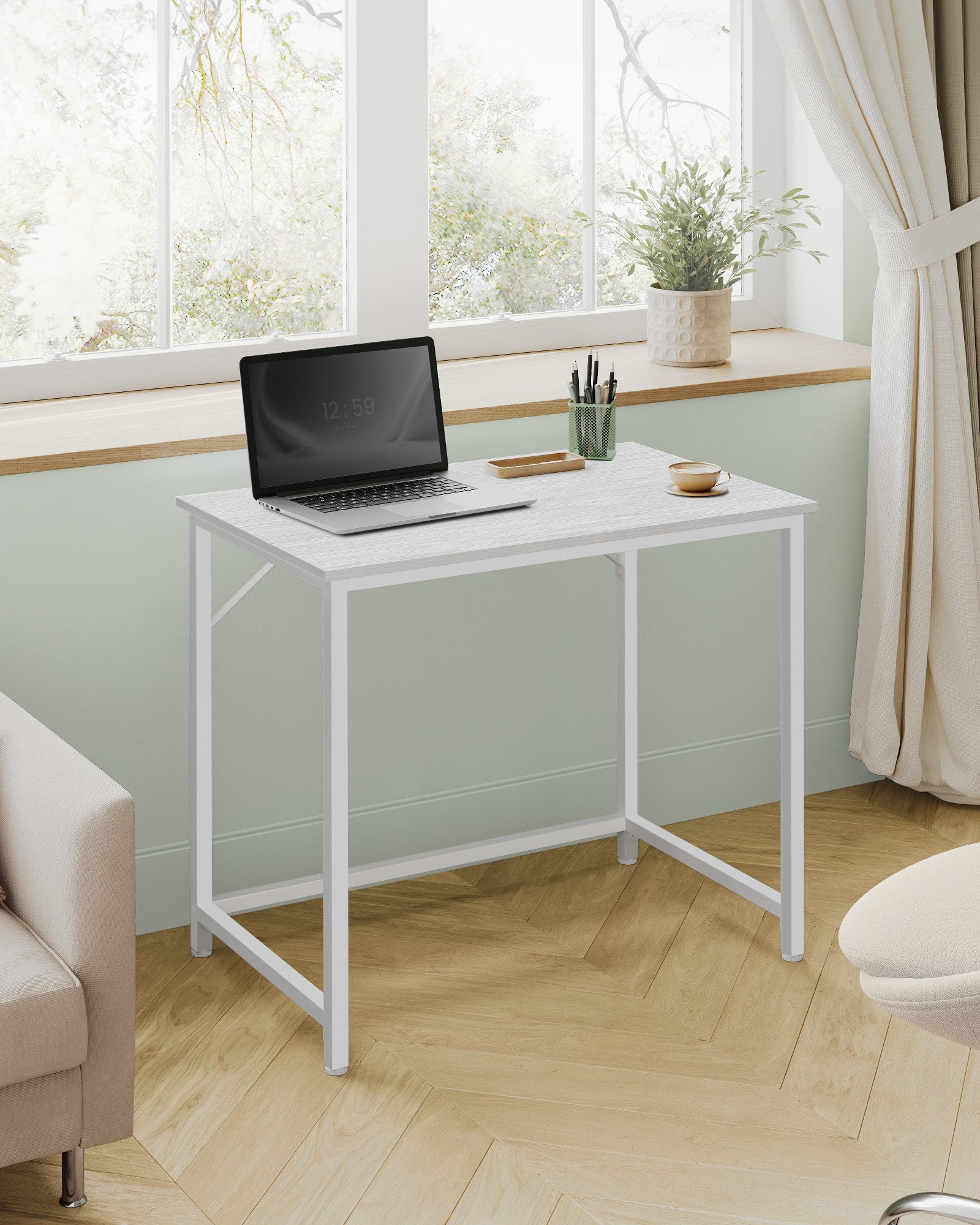 VASAGLE Schreibtisch Computertisch, Bürotisch, 80/100/120/140/160 cm, günstig online kaufen