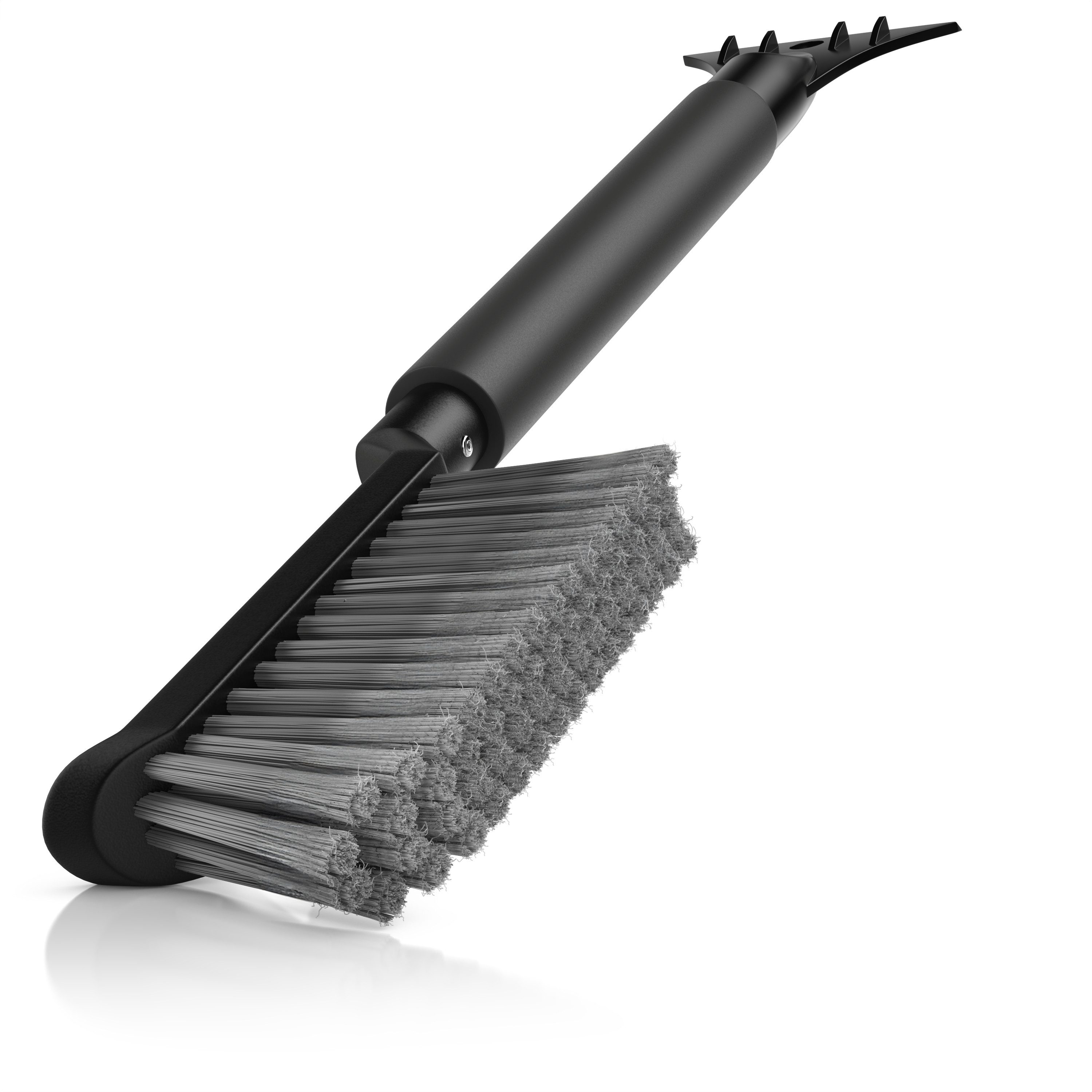 BEARWARE Ice Scraper with Snow Brush for Car, Motorhome & Truck made of shatterproof ABS, gentle 2-in-1 scraper & snow brush, 50cm long with ice breaker teeth