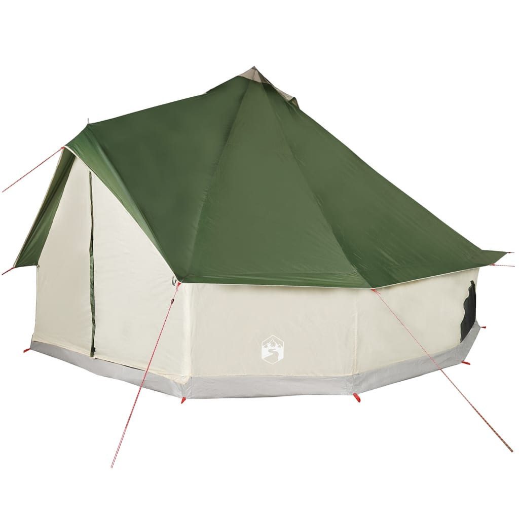 Kuppelzelt 12-Personen Tipi-Familienzelt 8 Personen Grün Wasserdicht Camping Zelt