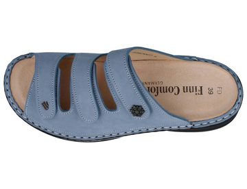 Finn Comfort Menorca Soft, blau, Pantolette Wechselfußebtt, Weichbettung