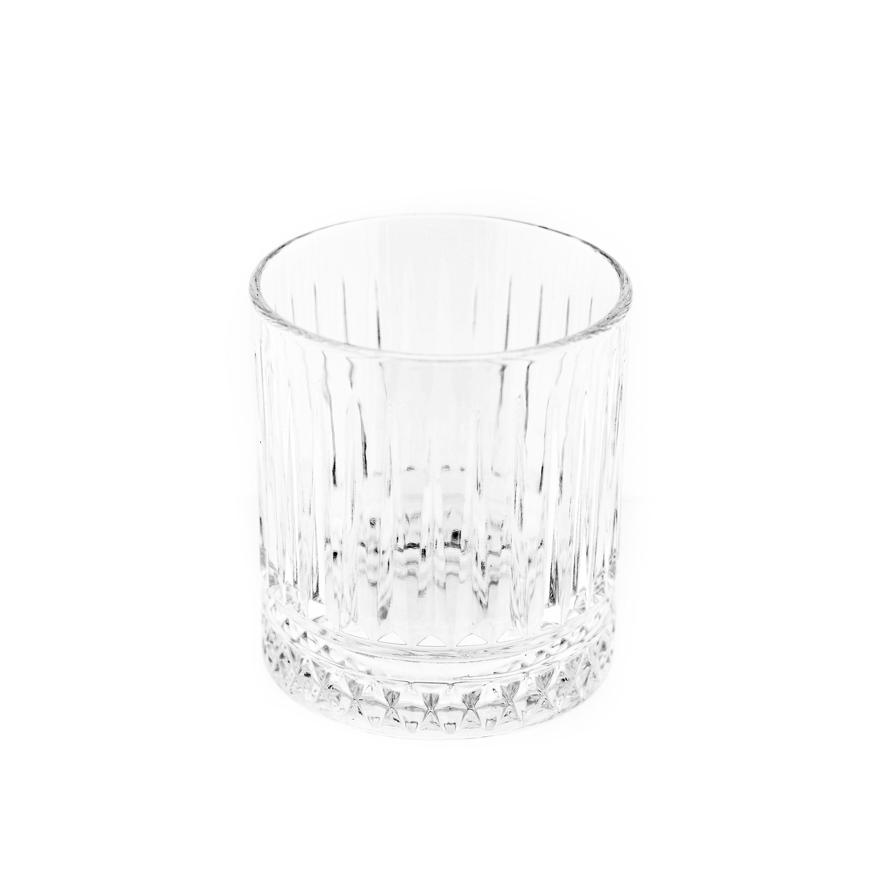 Glas Elisa 6 Tlg. Trinkgläser-Set Wasserglas mit Riffle Design 330 ml