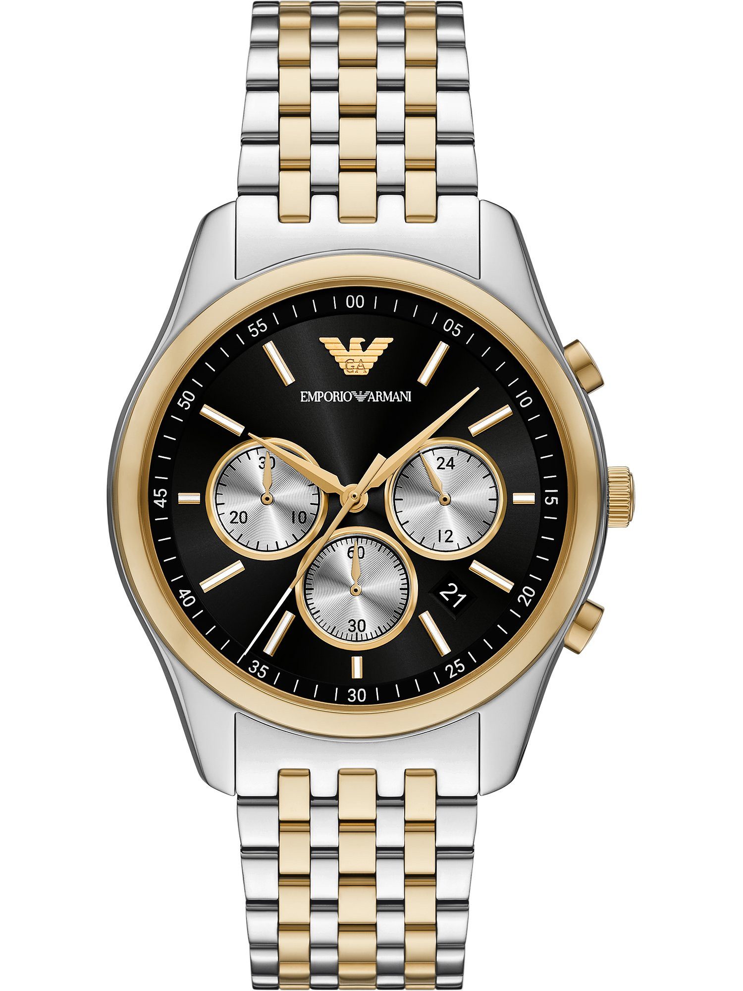 Emporio Armani Chronograph Emporio Armani Herren-Uhren Analog Quarz günstig online kaufen