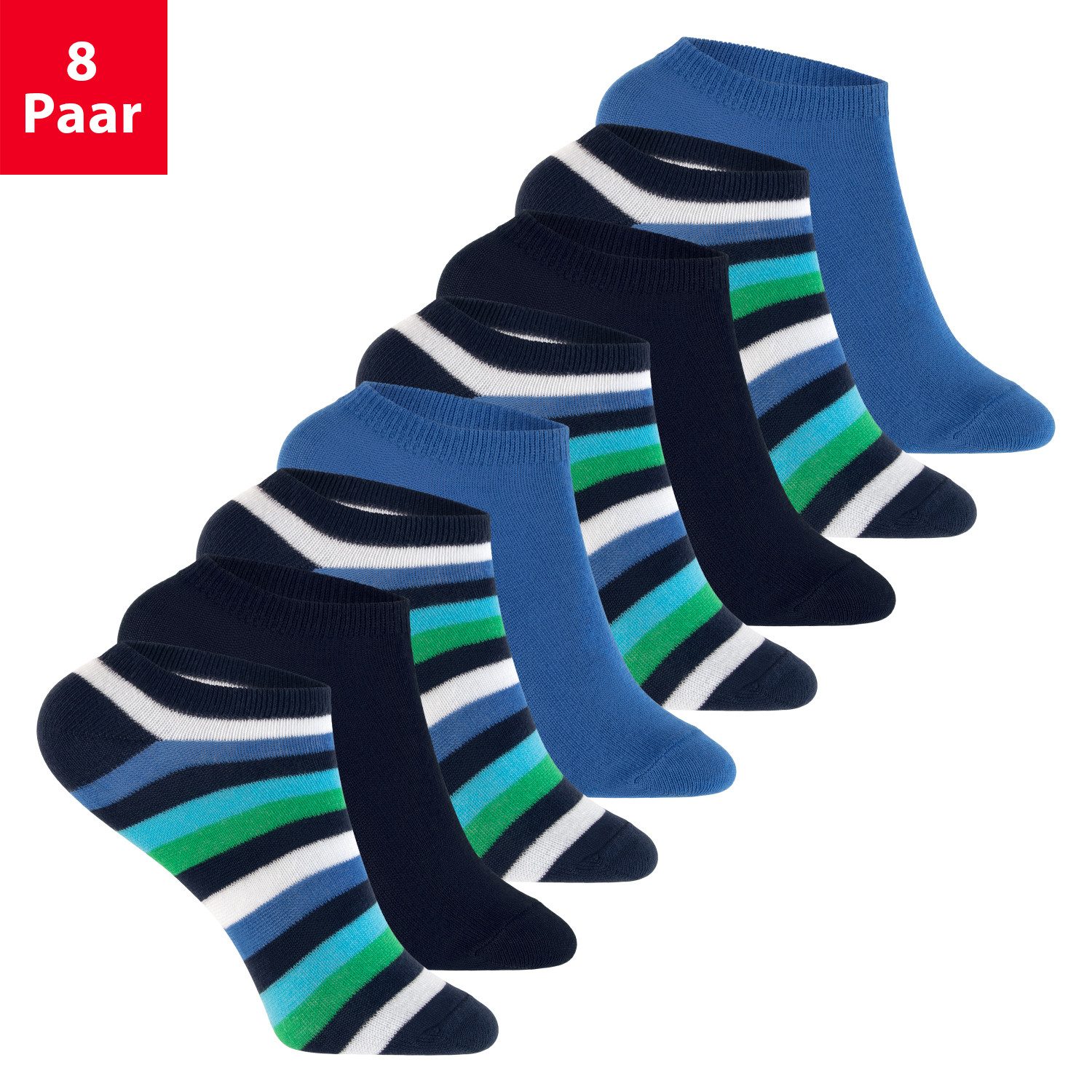 Kurzsocken Kinder Socken (8 Paar) für Mädchen & Jungen bunt
