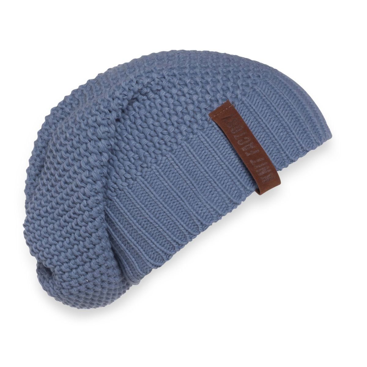 Knit Factory Strickmütze Coco Mützen One Size Glatt Hellblau (1-St) Mütze  Strickmütze Kopfbedeckung Hut Wollmütze